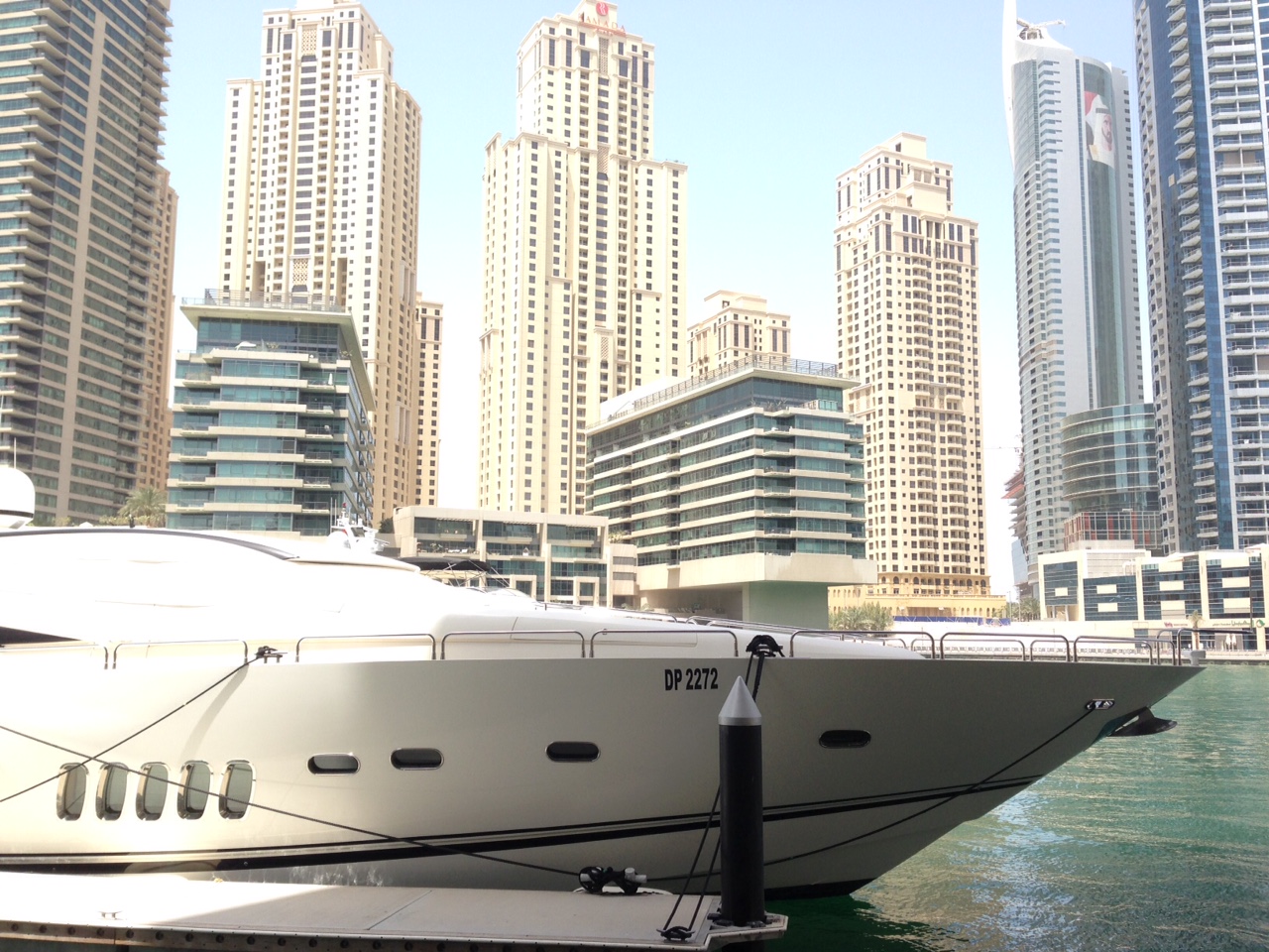We didn't see the world's largest yacht at the marina, but it was probably there somewhere.