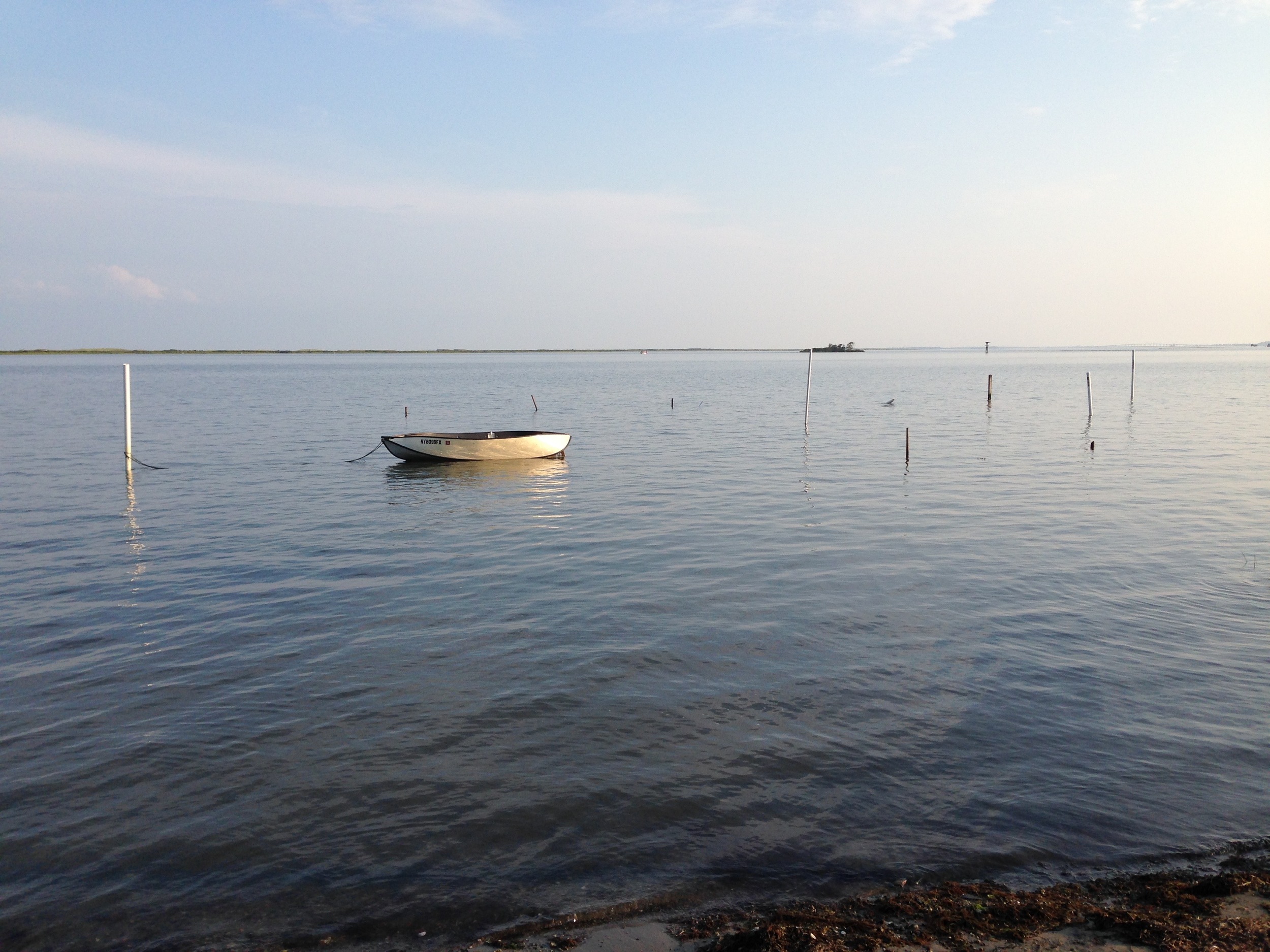 The view from West Ocean City, across Sinepuxent Bay to Assateague Island
