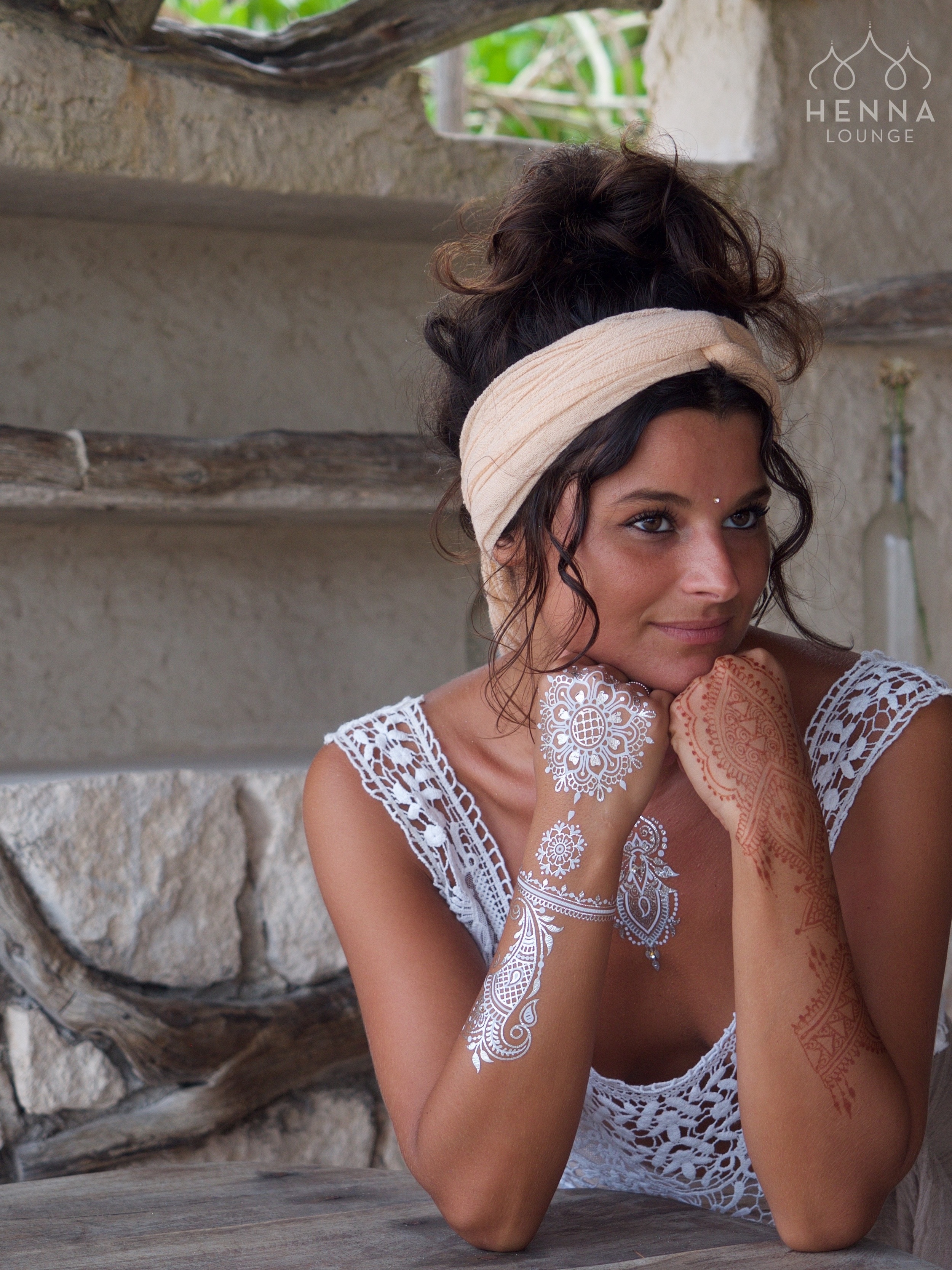 3. White on white with your favorite Bohemian outfit.