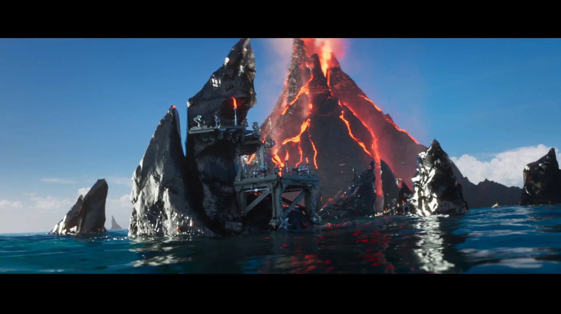 Ninjago - Models - Obsidian Spikes, Outposts