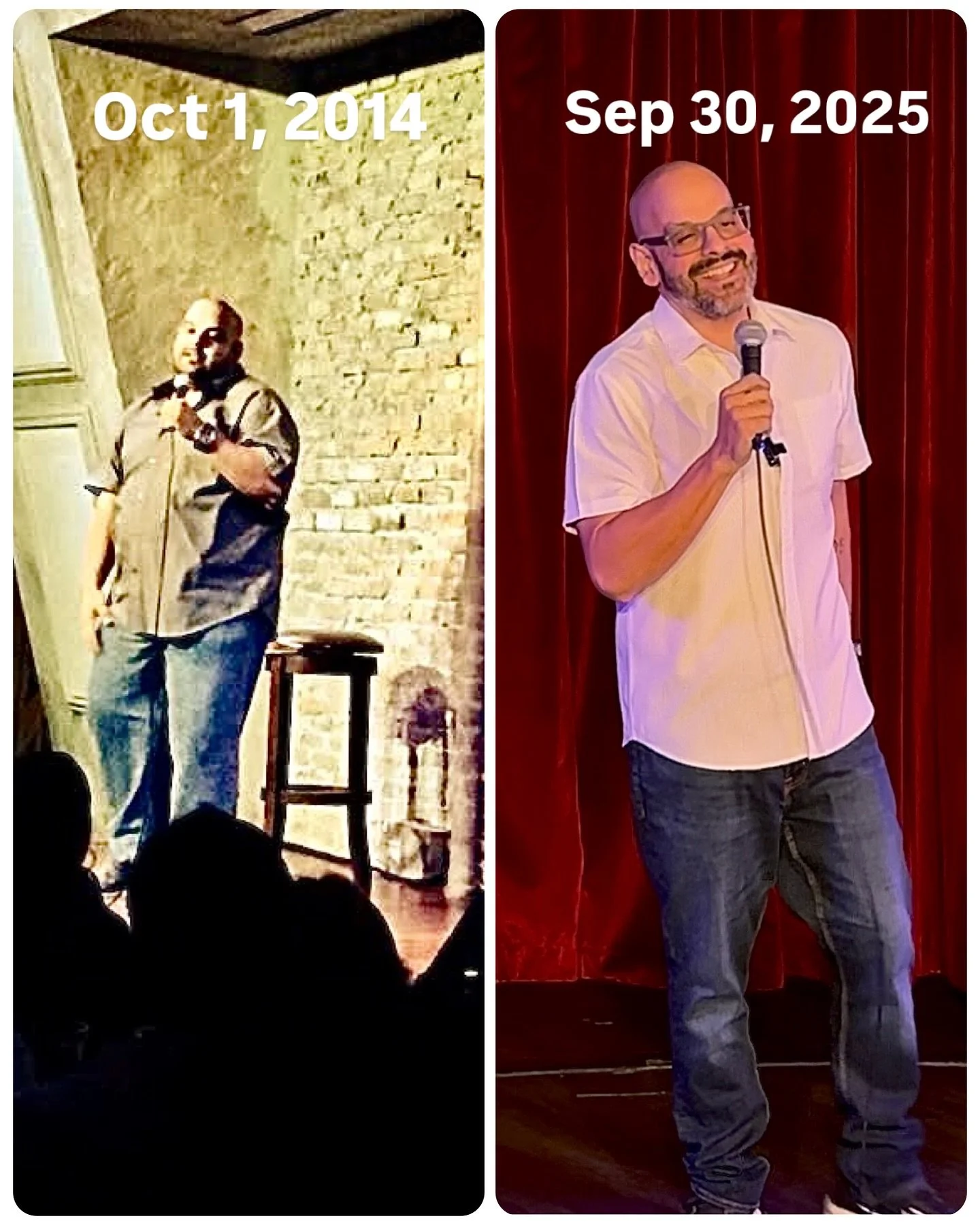 Oct 1, 2014 -&gt; Sep 30, 2025&mdash; 11 years ago, I thought it was a big deal to be performing a day before my son was born. Especially because I was auditioning for #LastComicStanding. Today I know it&rsquo;s a bigger deal to be here, still living
