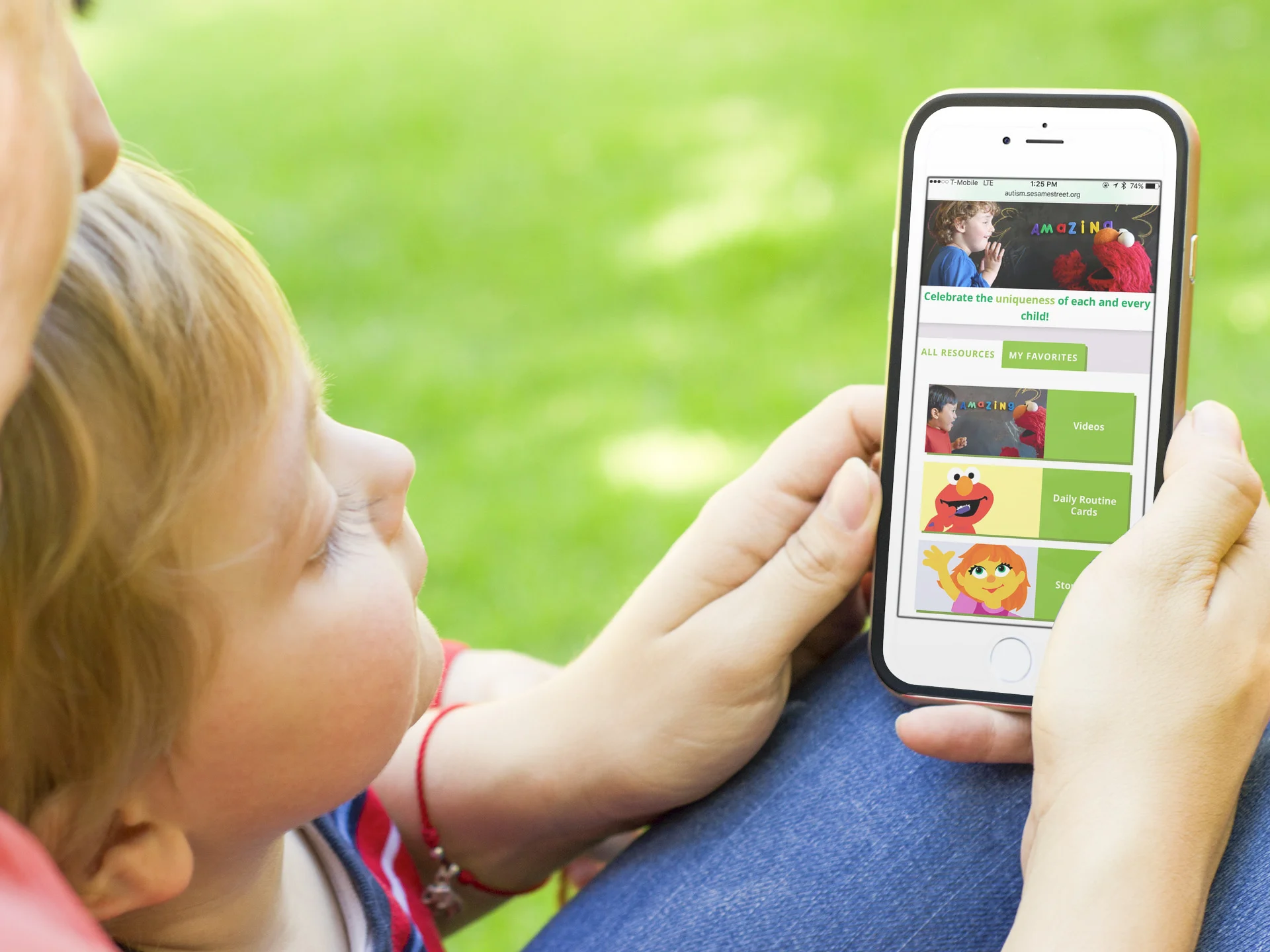 The new Sesame Street autism website features big buttons and simple navigation, making it easy for little fingers to find their way.