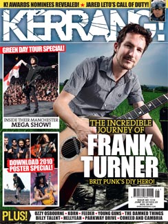 Frank's first Kerrang! cover.