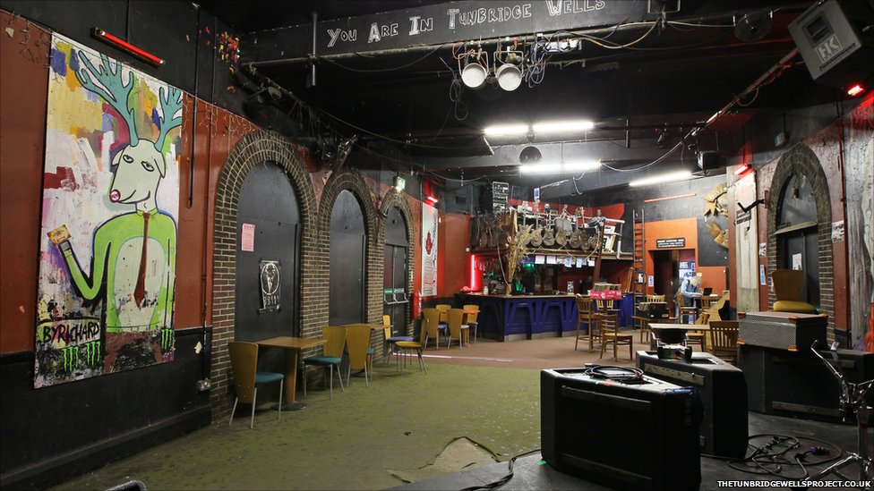 Inside the Tunbridge Wells Forum. It's intimate.
