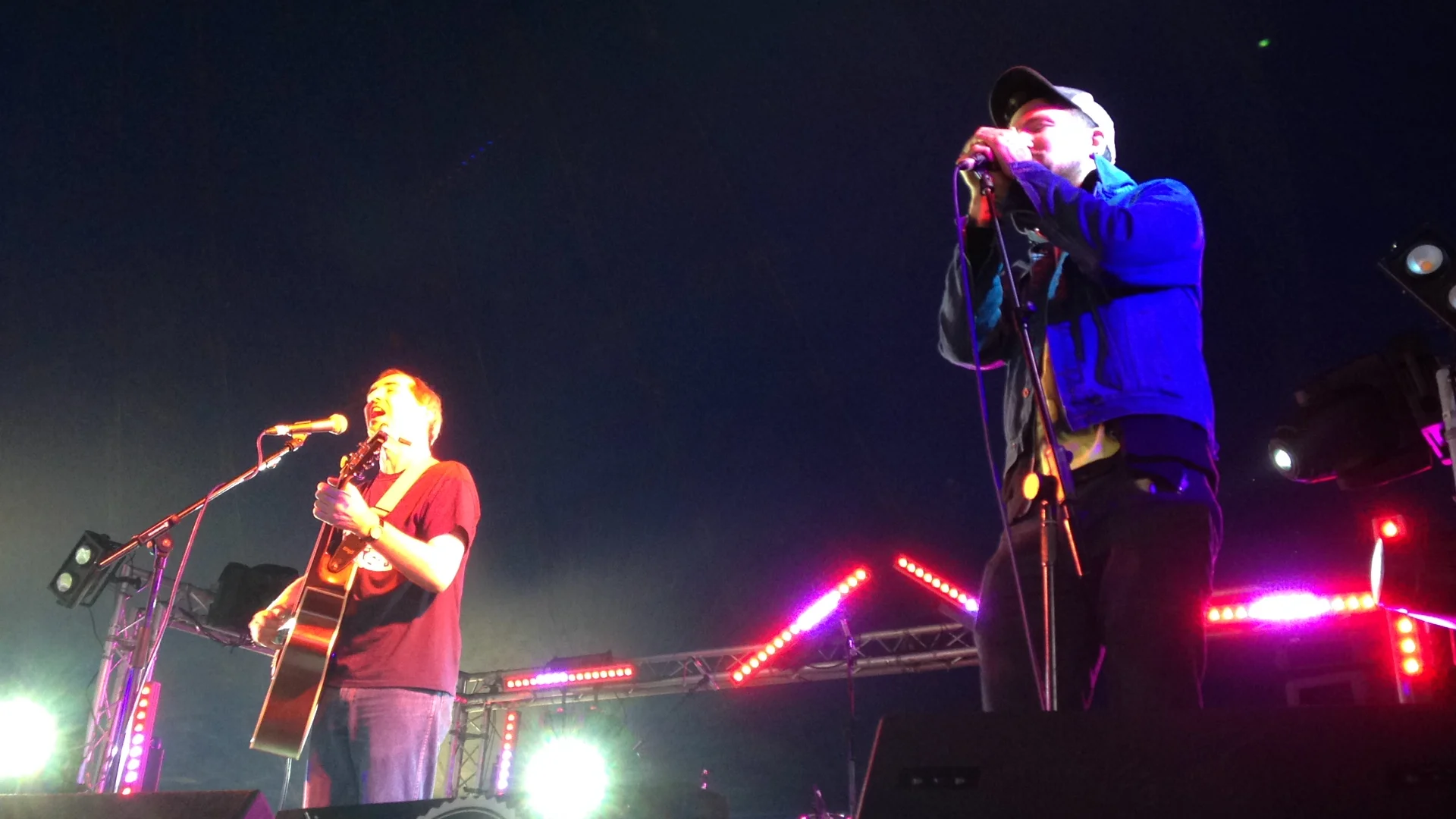 Ben and Frank being emotive