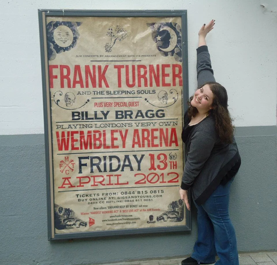 Val and the glorious Wembley Arena promotional poster