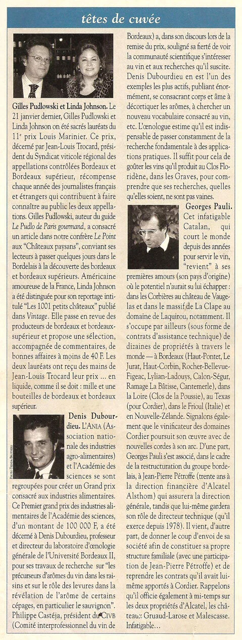 La Revue du Vin de France, Paris