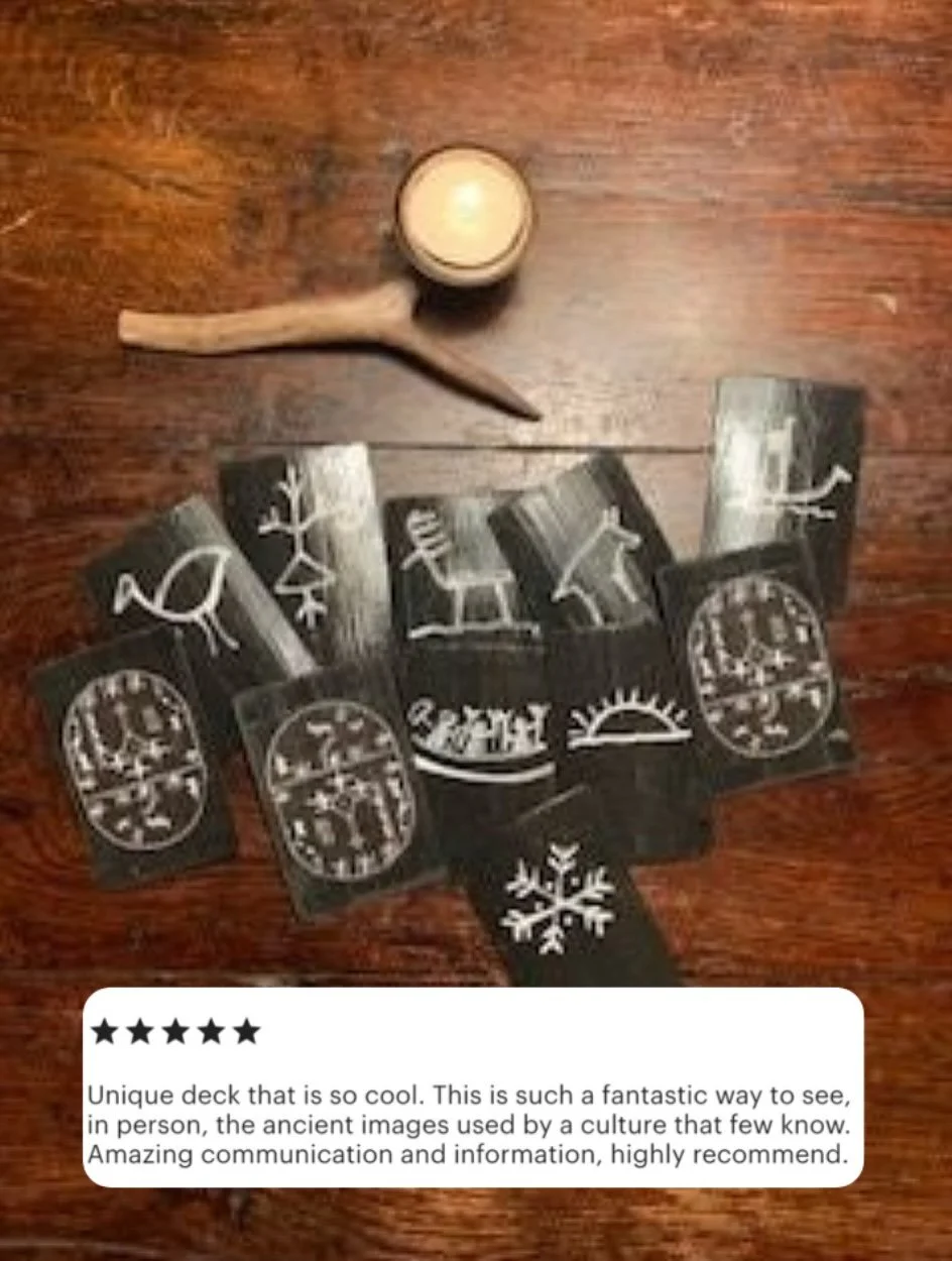 Another 5* review for my Saami Drum cards. I draw each deck per order- brings me enormous joy and connects me to my close Saami ancestry &hellip;