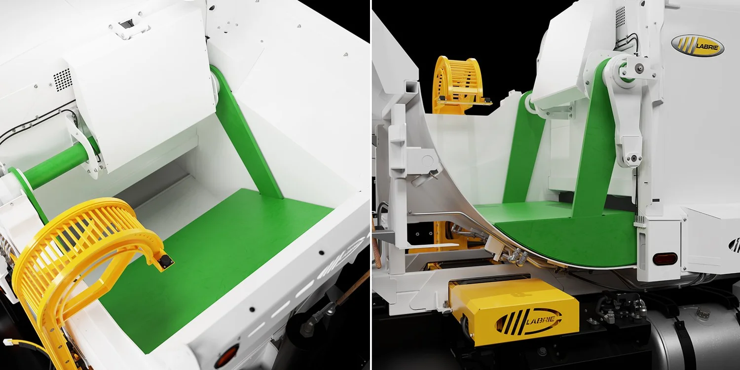 Labrie Automated Side Loader Refuse Trucks | Full Eject & Pendulum ...