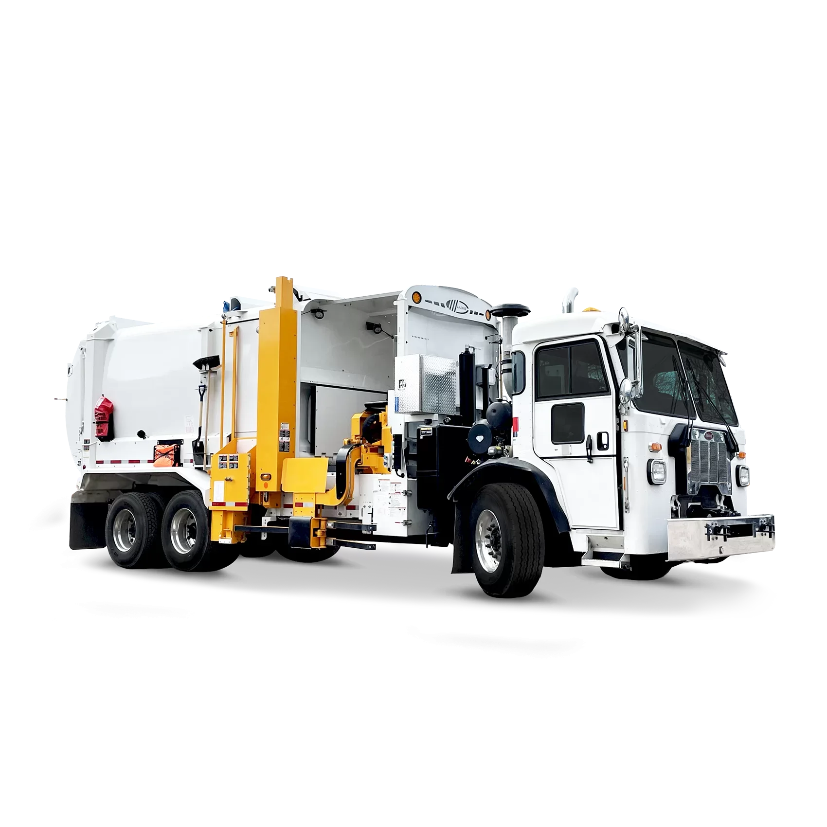 Labrie Automated Side Loader Refuse Trucks | Full Eject & Pendulum ...