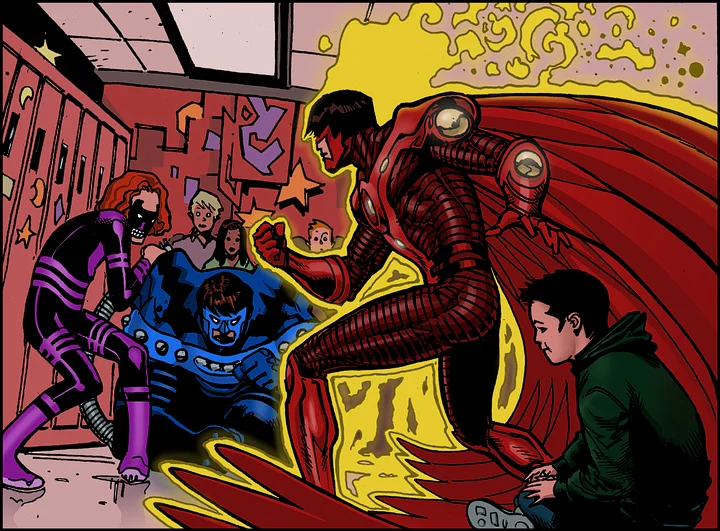 Line art: Doug Mahnke. Colors: Tom Nguyen