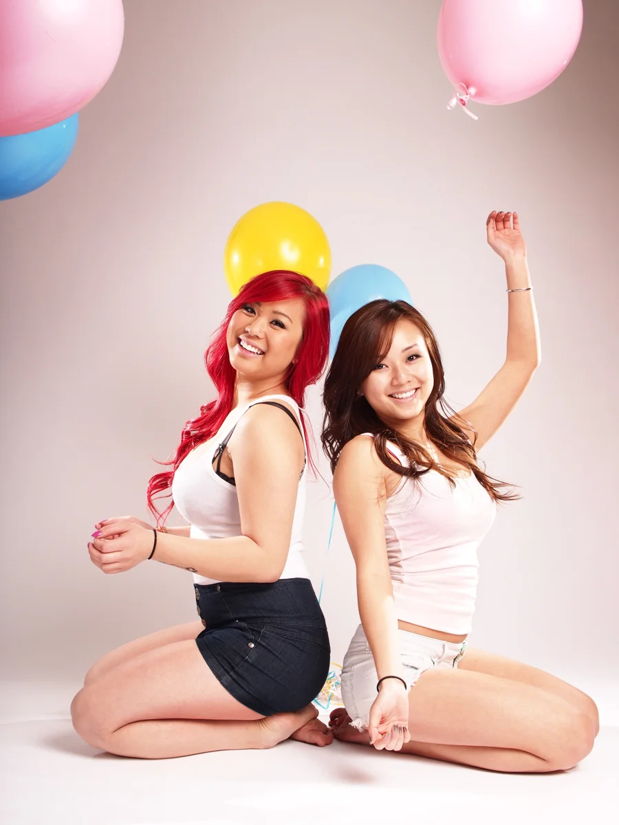 Vikky (left) and Jenny. 