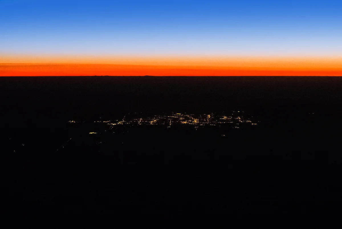 En route to St. Louis early morning where it's still plenty dark. Shot with Olympus E-PL5 and 45mm/1.8 lens.