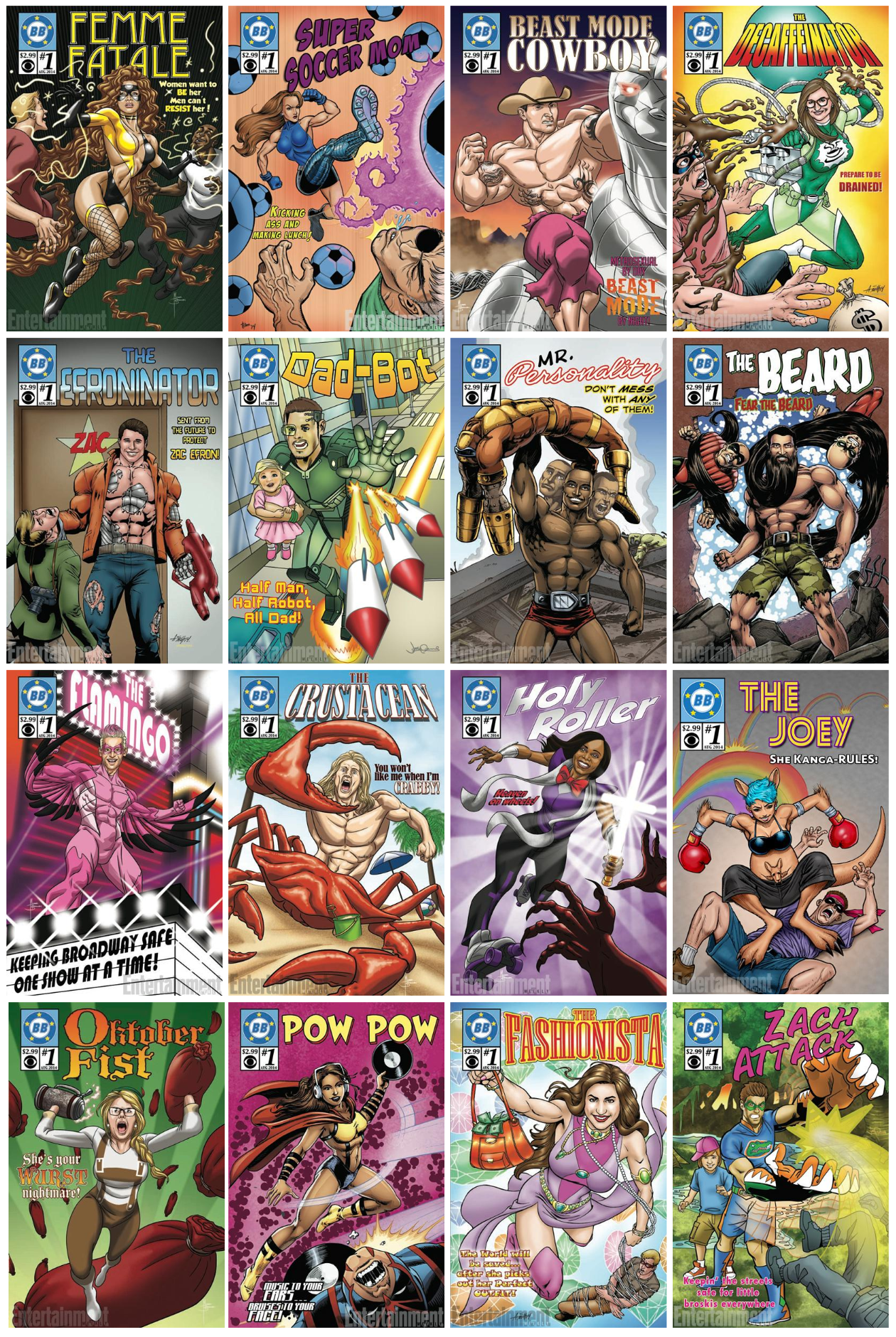 Here are all of the other comic covers done by: Andy Smith , Josh Adams , Joe Martino , and Michael Borkowski . Special thanks to Gabriella Schnierle for the help with the graphics/title placement!