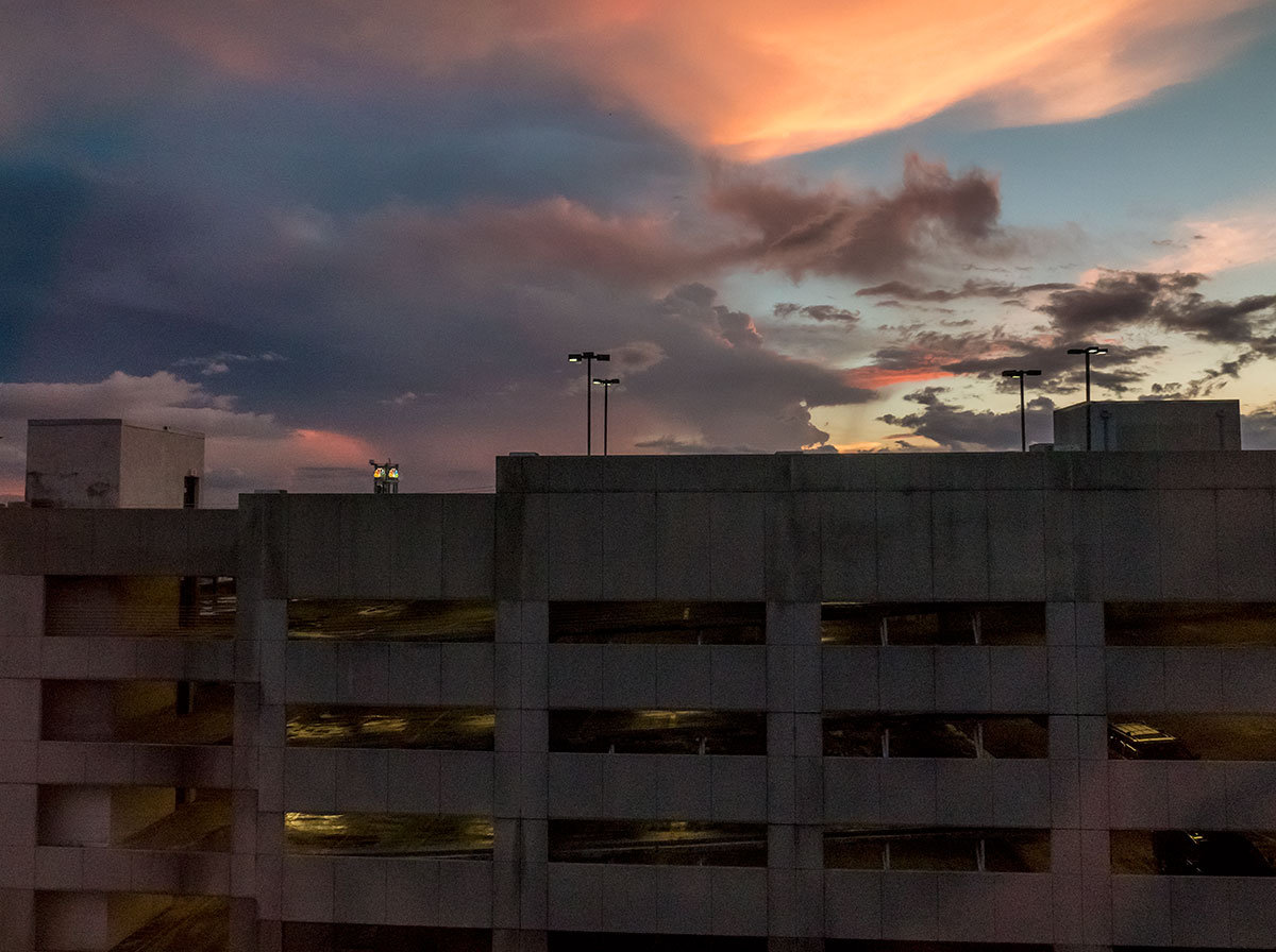 This was the view outside my window on the 15th floor. A fucking parking ramp, blocking a beautiful scene.