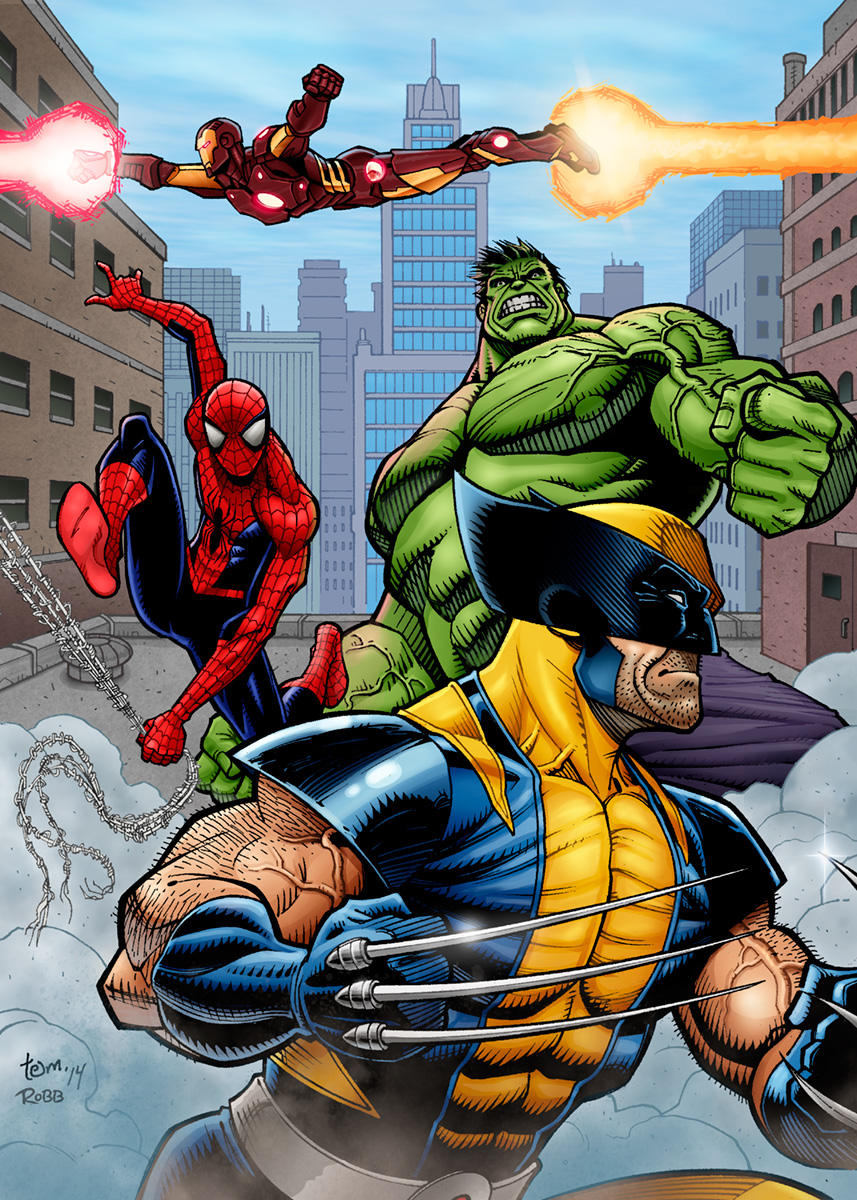 Art for Marvel Legendary: Villains gaming card set