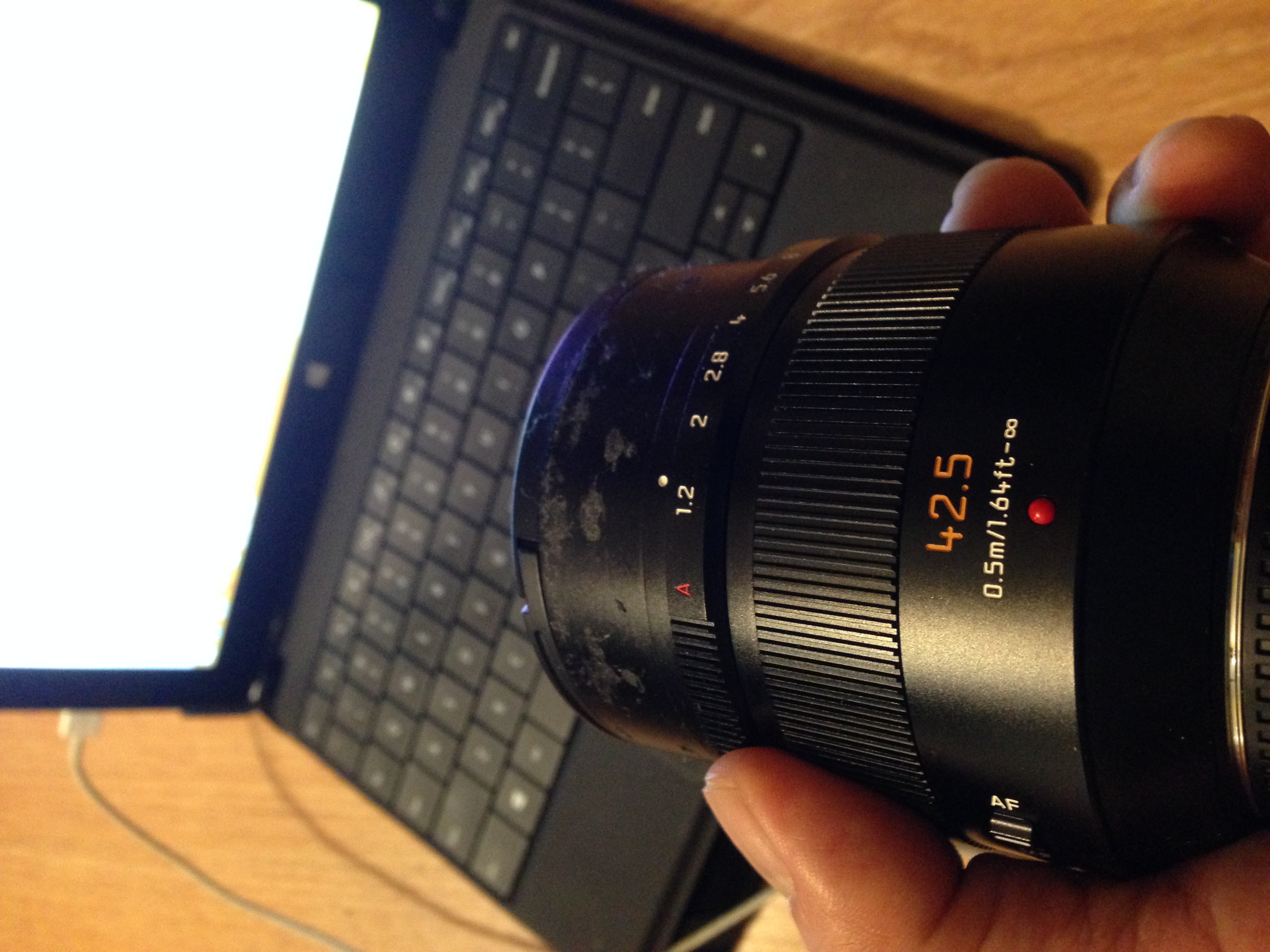 Another view in different light. Cameo appearance by my Microsoft Surface Pro 2. 