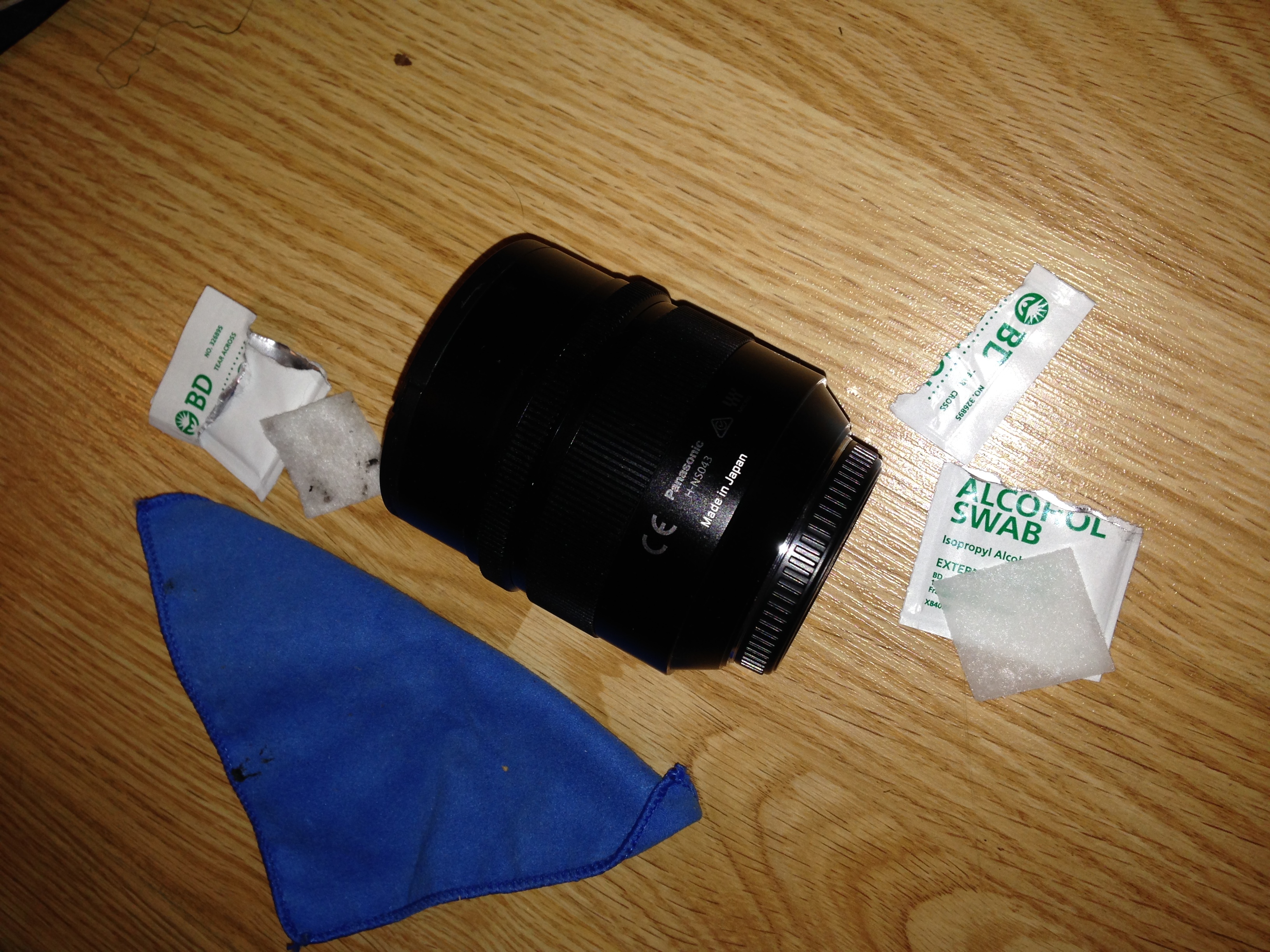 Armed with alcohol swabs and a microfiber cloth, I took a deep breath, said a prayer, and began my clean up work...