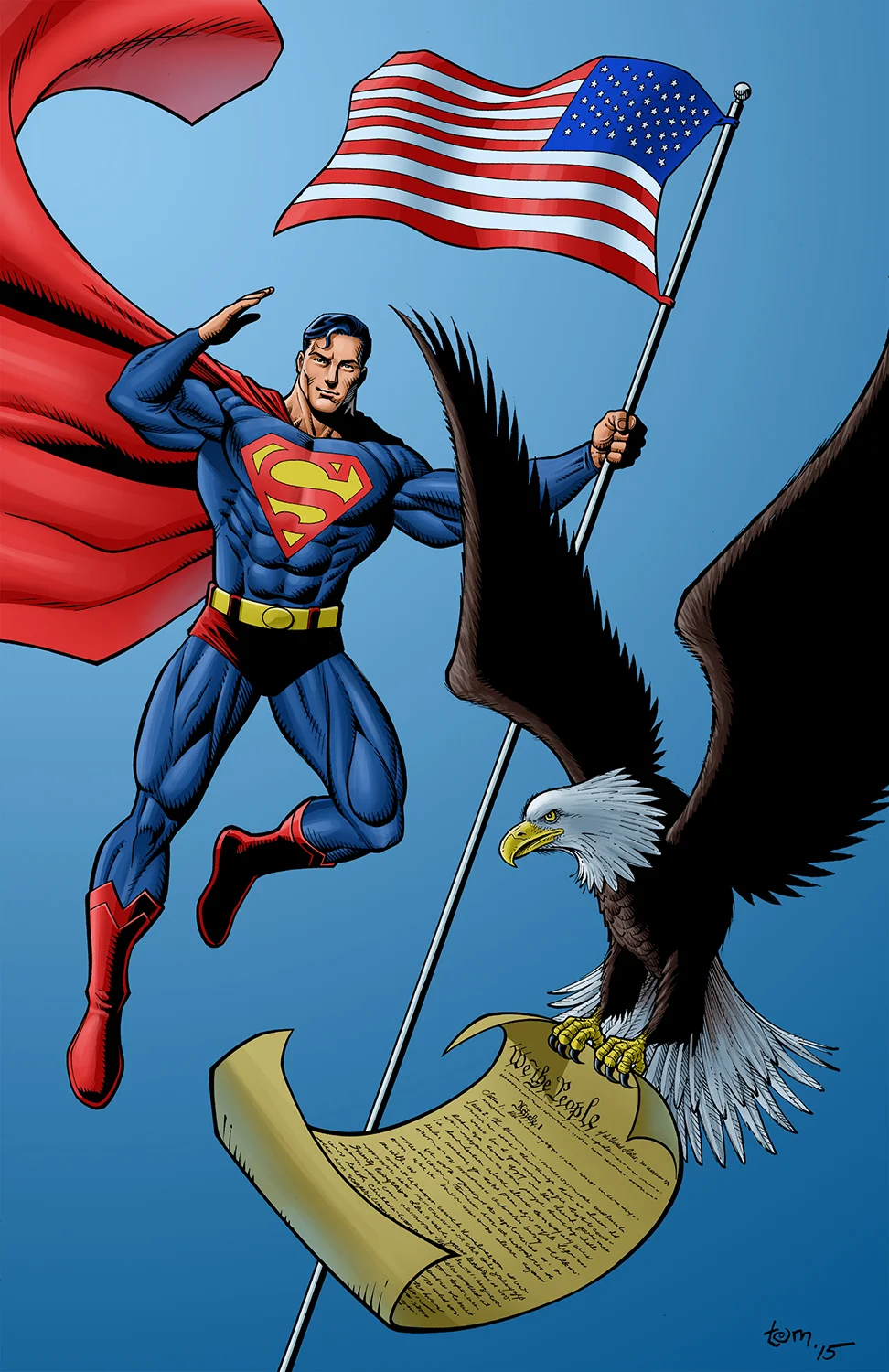 Exclusive Superman print done for Friends of NRA.