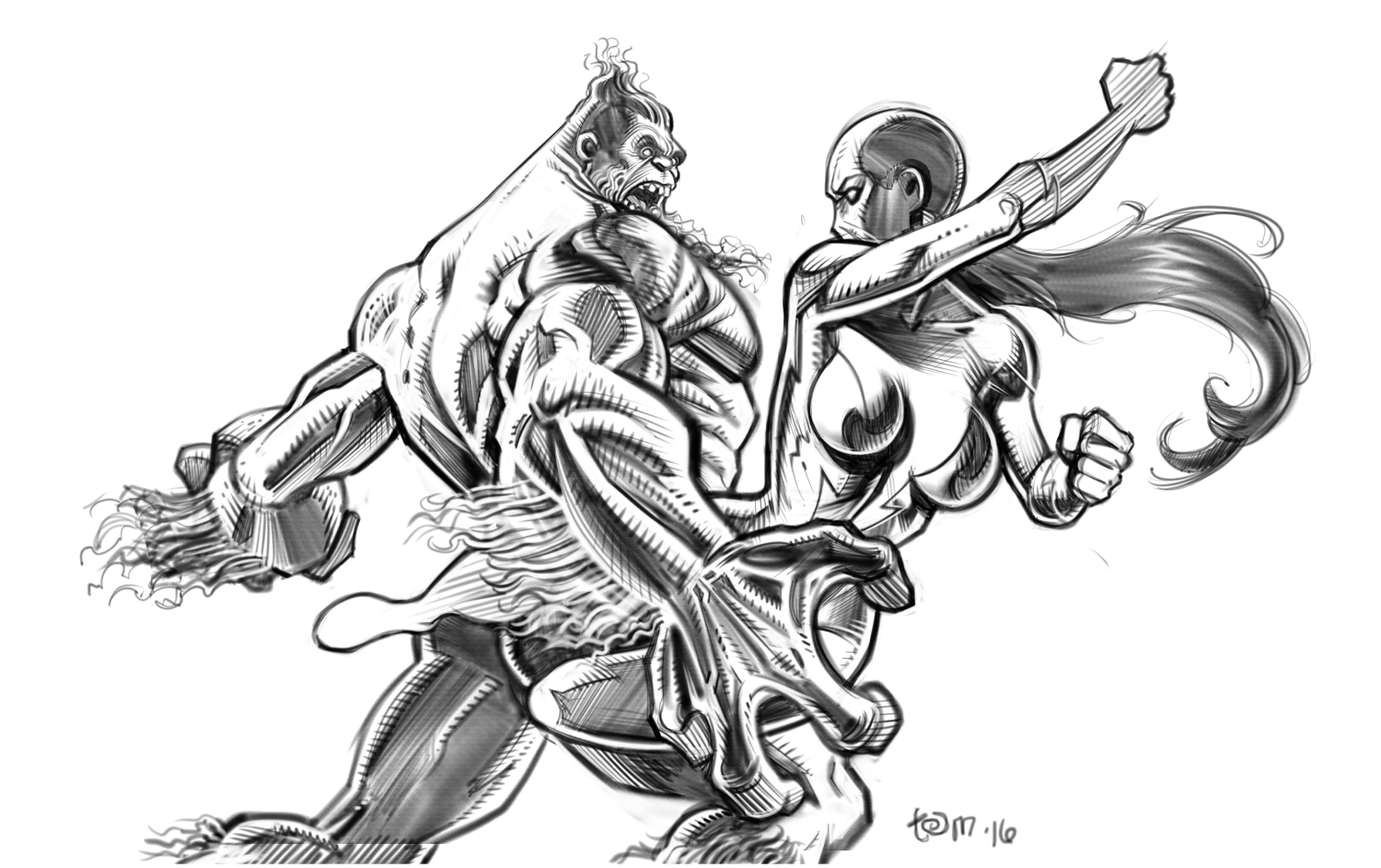 New Moss Vs. The Switch art, which first debuted on my interview with Fanboy Planet .