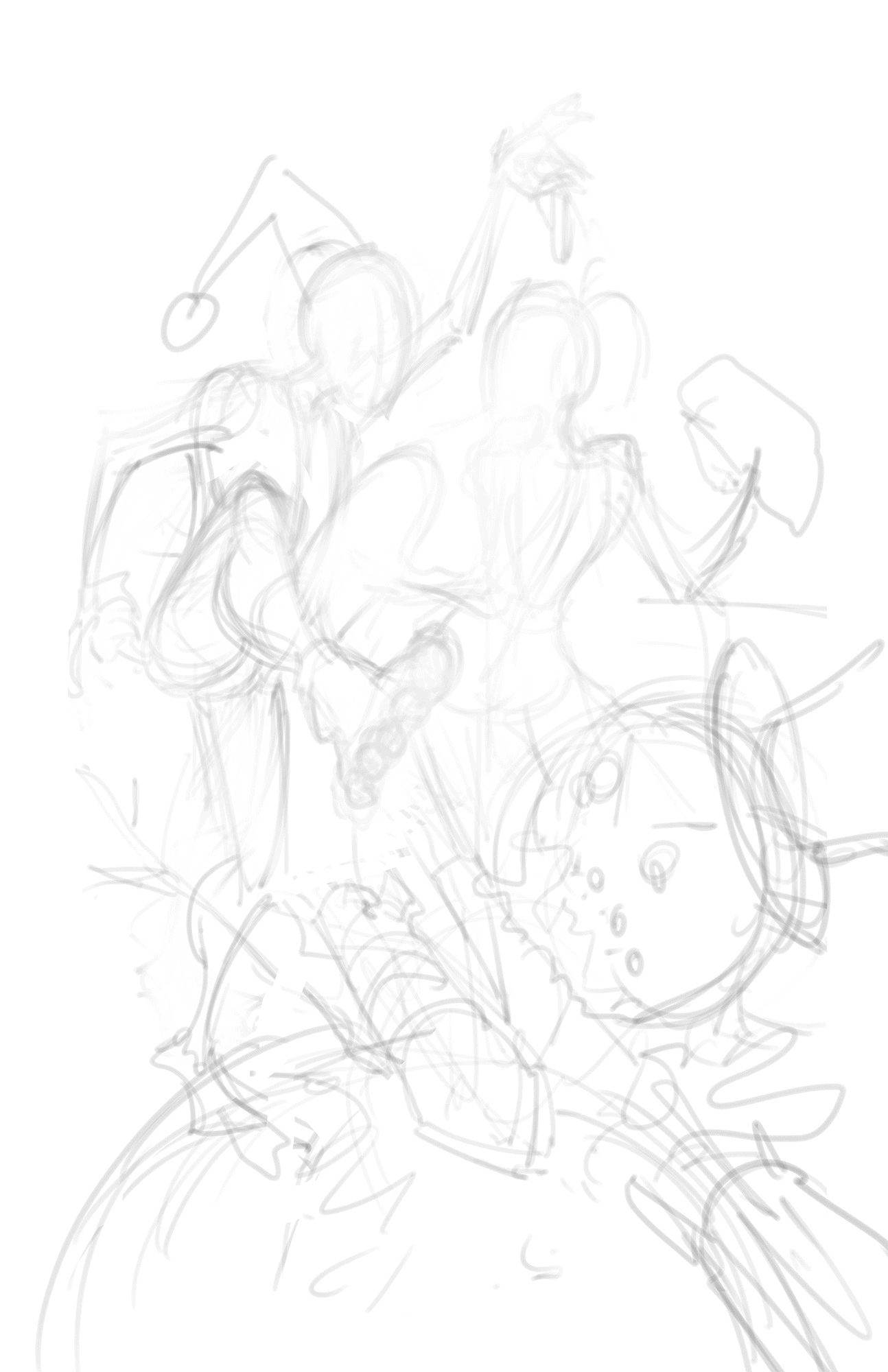 A good chunk of the image had to be moved downward a bit (as you see here) to make room for the lettering.