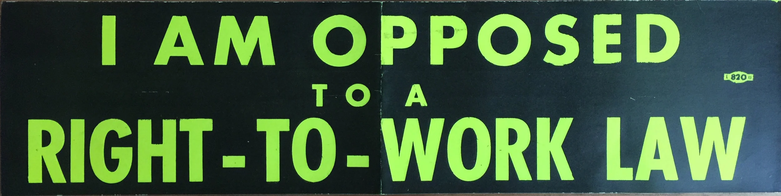 Sticker-cause Right to work 1958.jpg