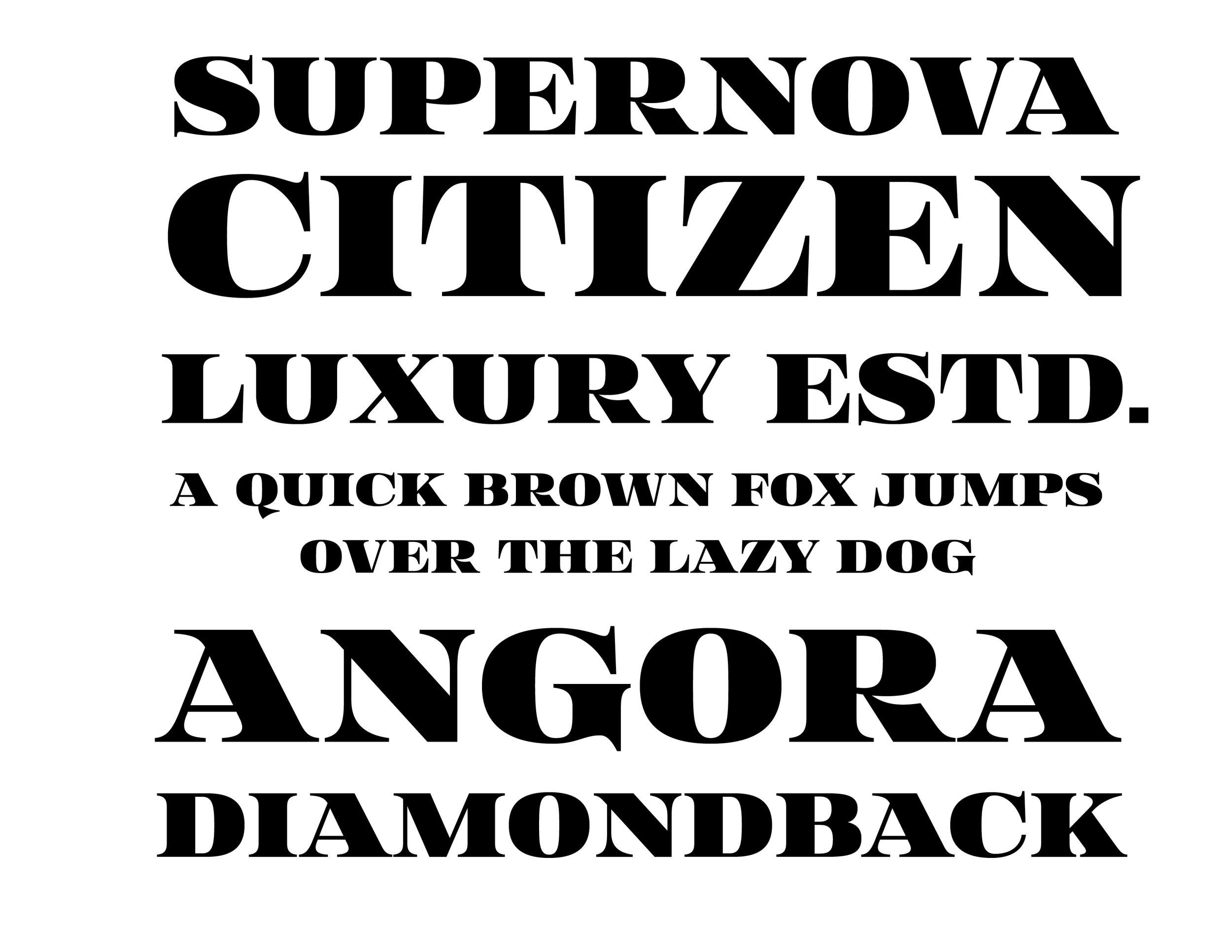 Canton typeface specimen