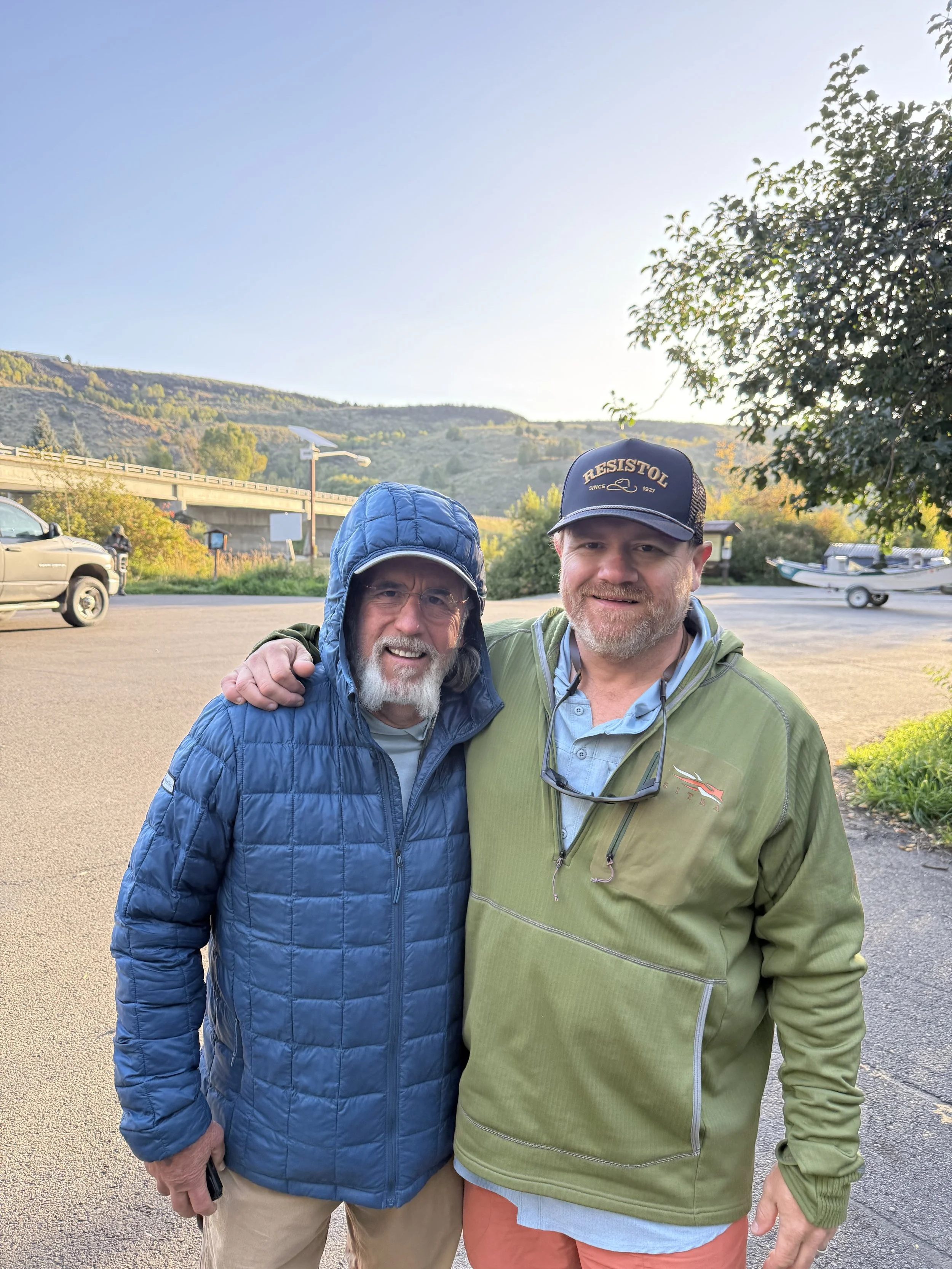 Beaver Alpin and I before our day on the South Fork
