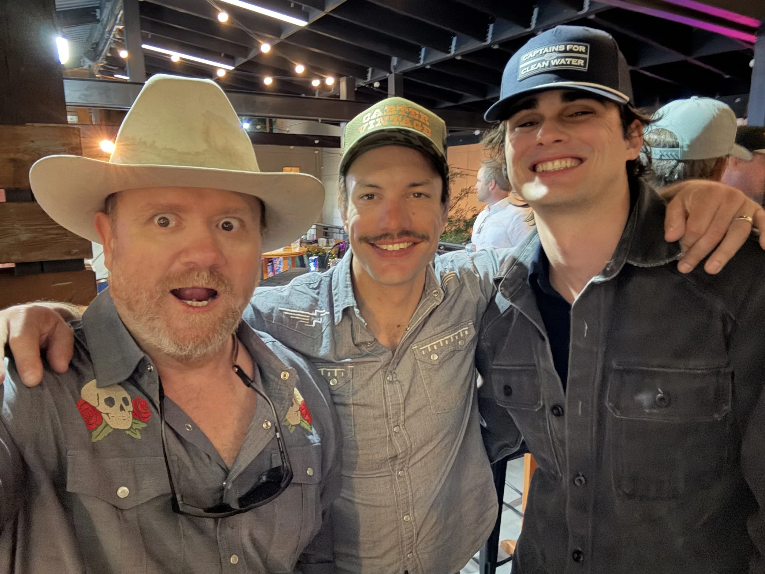 A couple great musicians...Calder Allen and Cody Huggins.  Calder is an up and up singer songwriter from Texas and Cody is a musician, songwriter that is in Ryan Bingham's group.