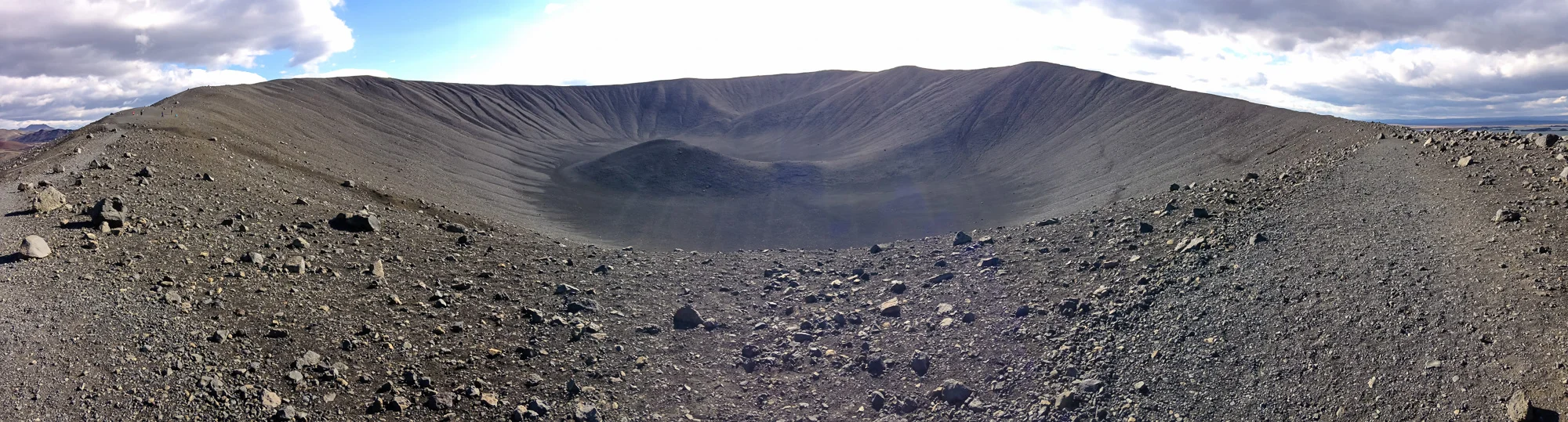 Hverfjall, a volcanic crater near Lake Myvatn