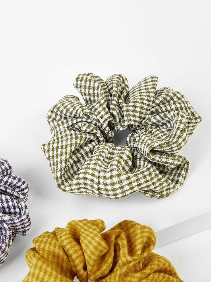 Gingham Elastic Hair Tie 3pcs _ ROMWE (1).jpeg