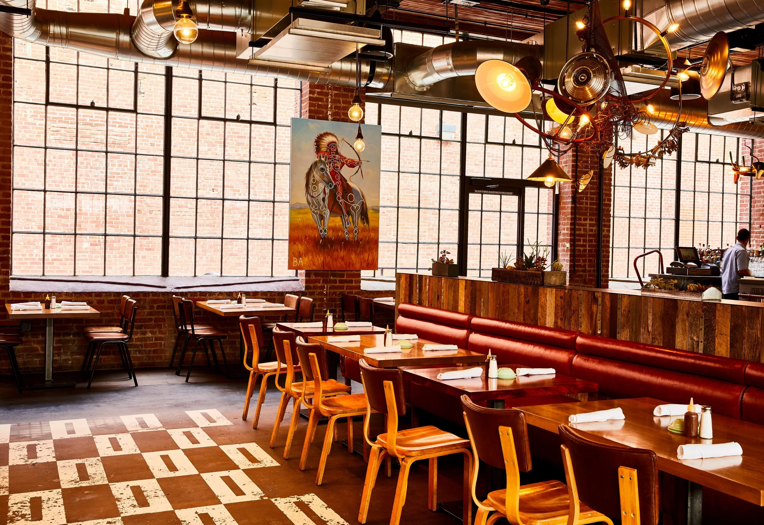 Superica Charlotte | Smith Hanes. Hand Painted Concrete Floor