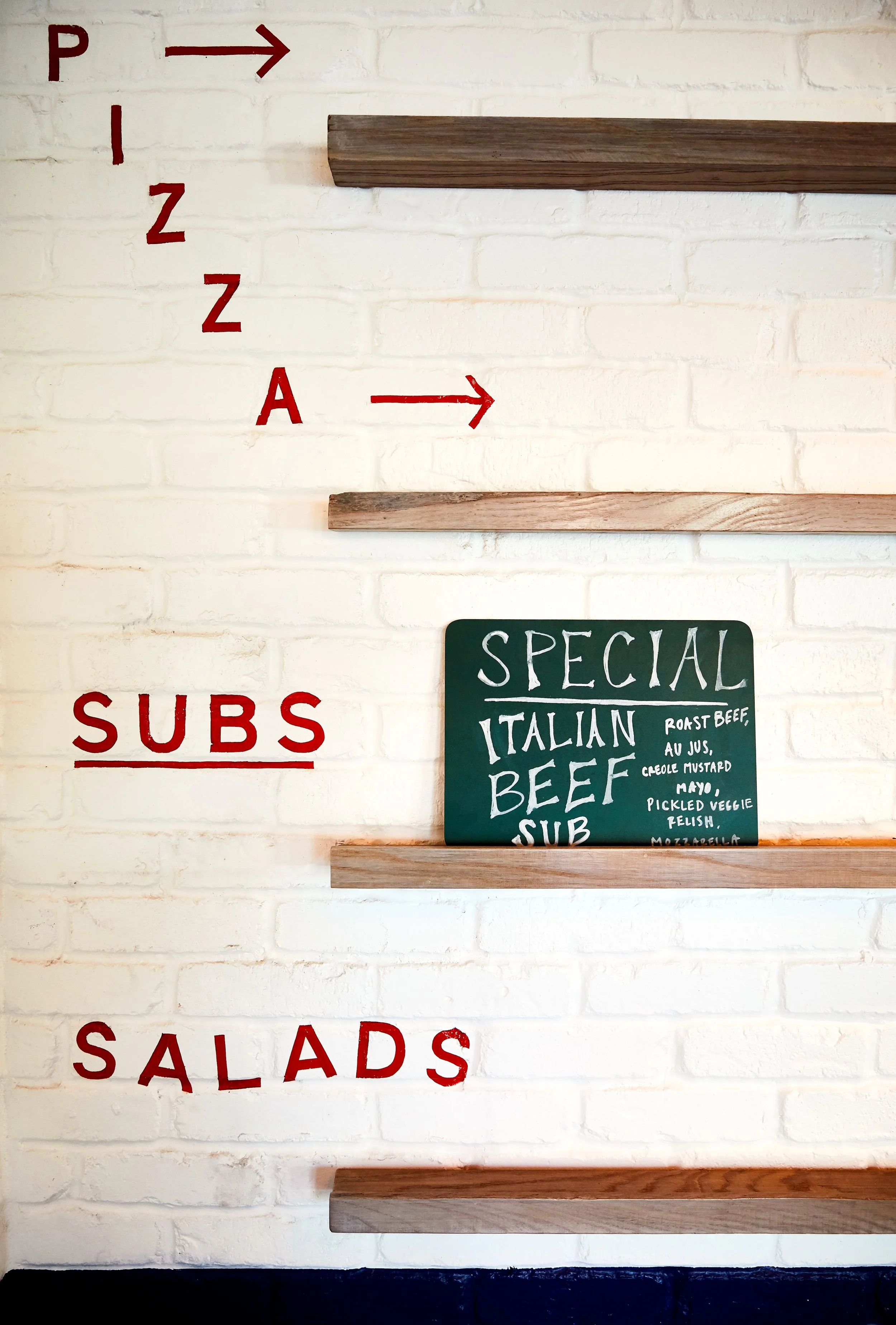 Southside Slice | Smith Hanes. Menu Board