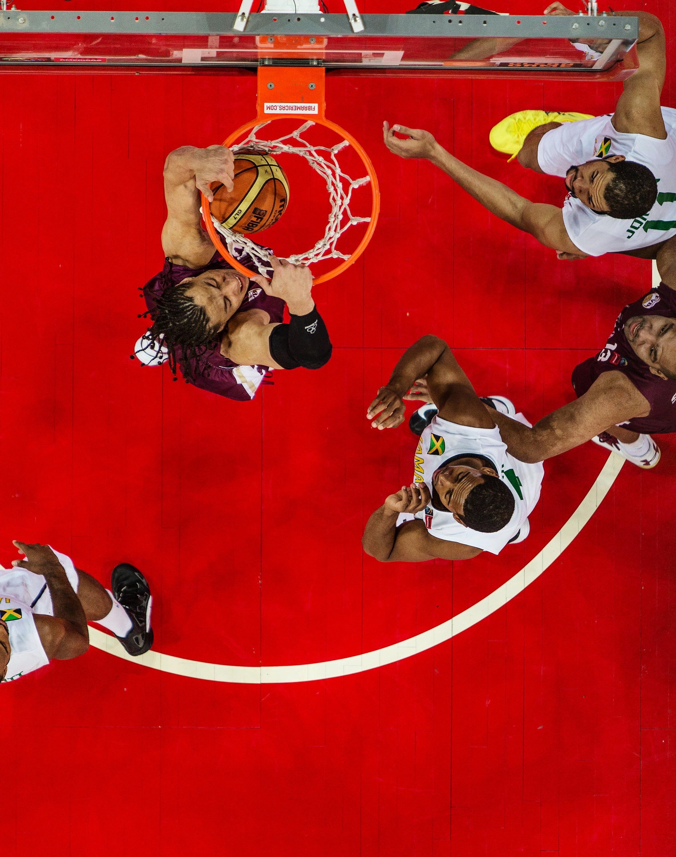 Crowd favorite, Pepito Romero of Venezuela brought high energy to his team at every opportunity he had. Here, he rises for what he makes look like an easy bucket. 