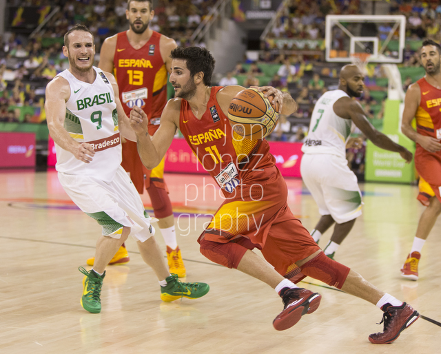  2014 FIBA Basketball World Cup. BRA vs ESP. 