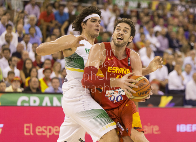  2014 FIBA Basketball World Cup. BRA vs ESP. 