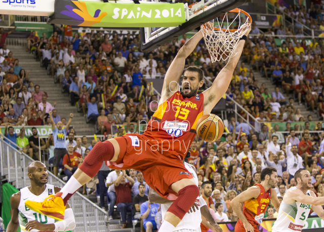  2014 FIBA Basketball World Cup. BRA vs ESP. 