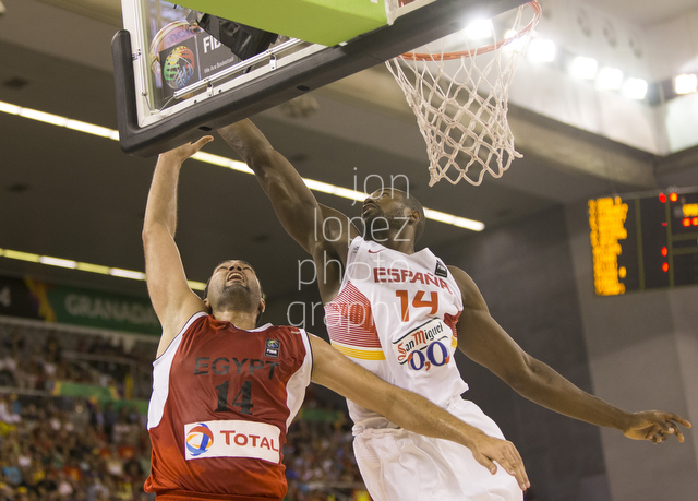  2014 FIBA Basketball World Cup. ESP vs EGY. 