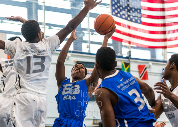 othing easy in the paint. The flags in the facility provided a great backdrop.