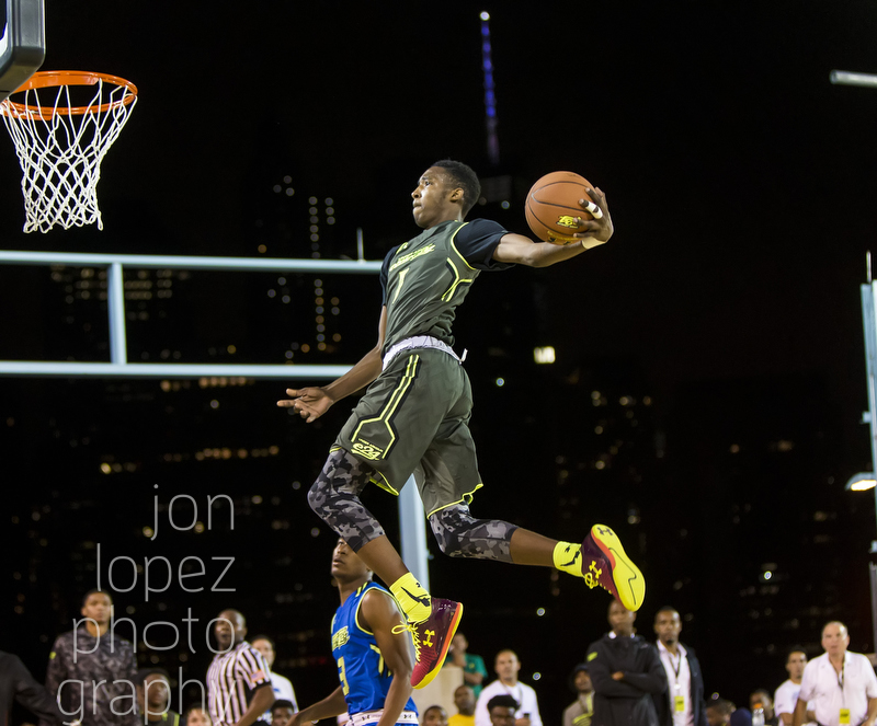 With the Freedom Tower peering down on the court in Brooklyn, the Elite 24 found one of the greatest outdoor venues for an all-american game ever in 2014. 