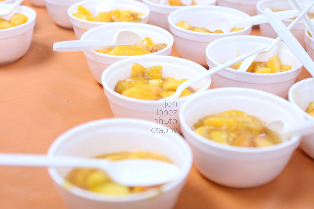 Yes, they literally had fresh peaches to be enjoyed and I absolutely indulged!