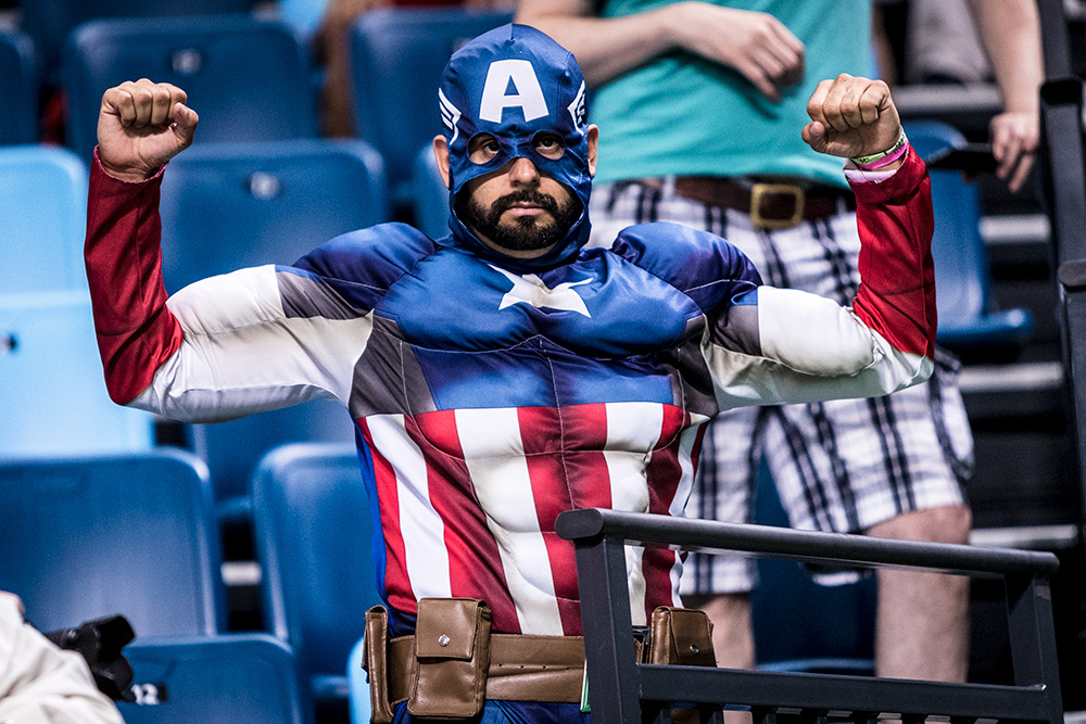 Fans at the Olympics went all out for their national teams. 