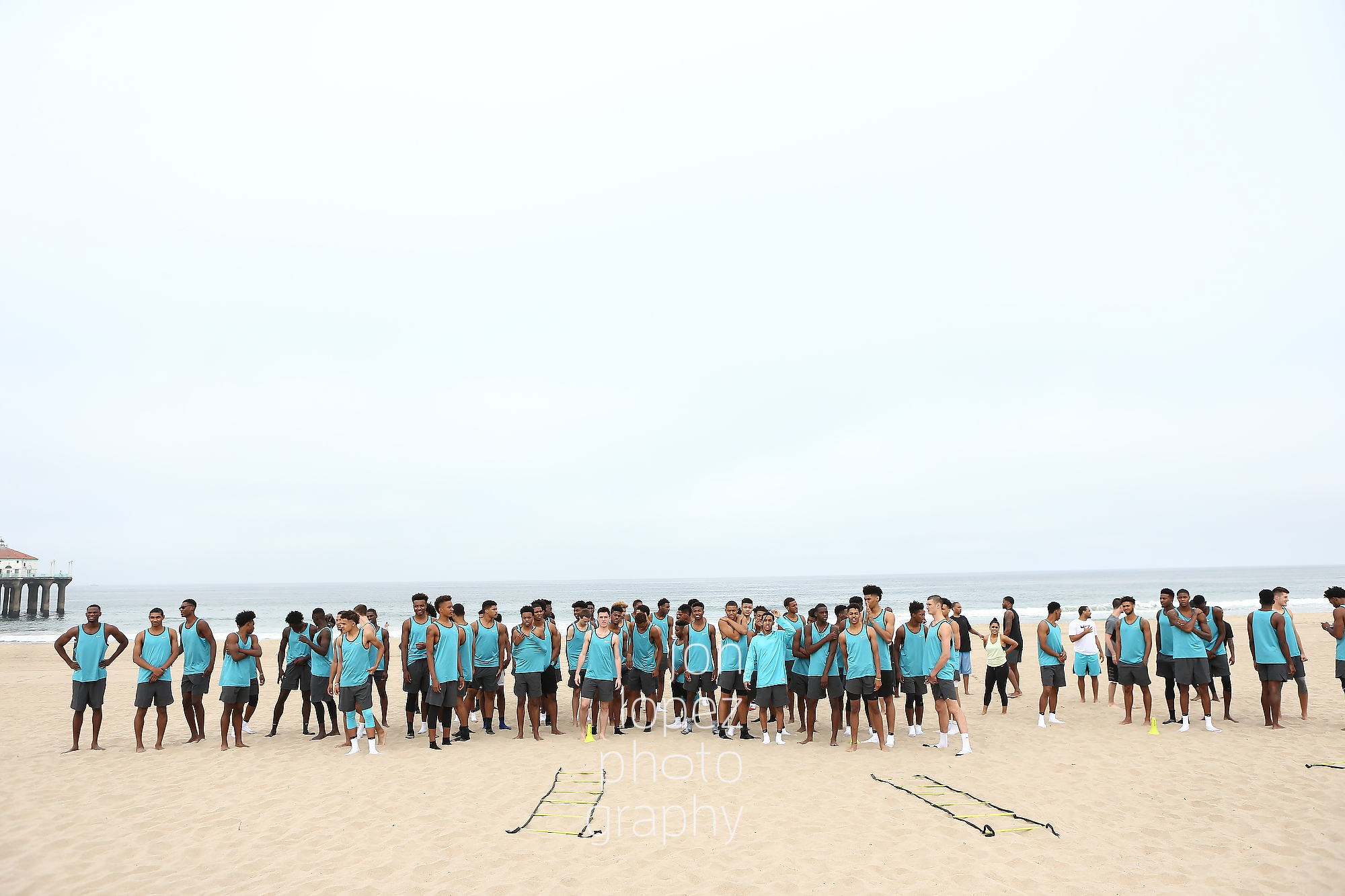 The Nike Skills Academy in Los Angeles, CA was an incredible experience. Here the group woke up bright and early for an intense beach workout where they were joined by Isaiah Thomas, Rudy Gay, Devin Booker, and other NBA players. It was hard to stay focused on capturing it all because I felt compelled to join the workout! 
