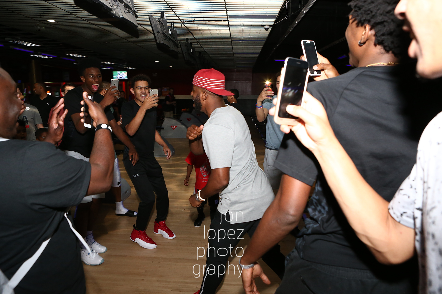 With his final turn Chris Paul snatches the lead and wins the bowling competition among the top point guards in the country—all documenting the historic come back victory on their smartphones—invited to his skills academy in Winston-Salem, NC. 