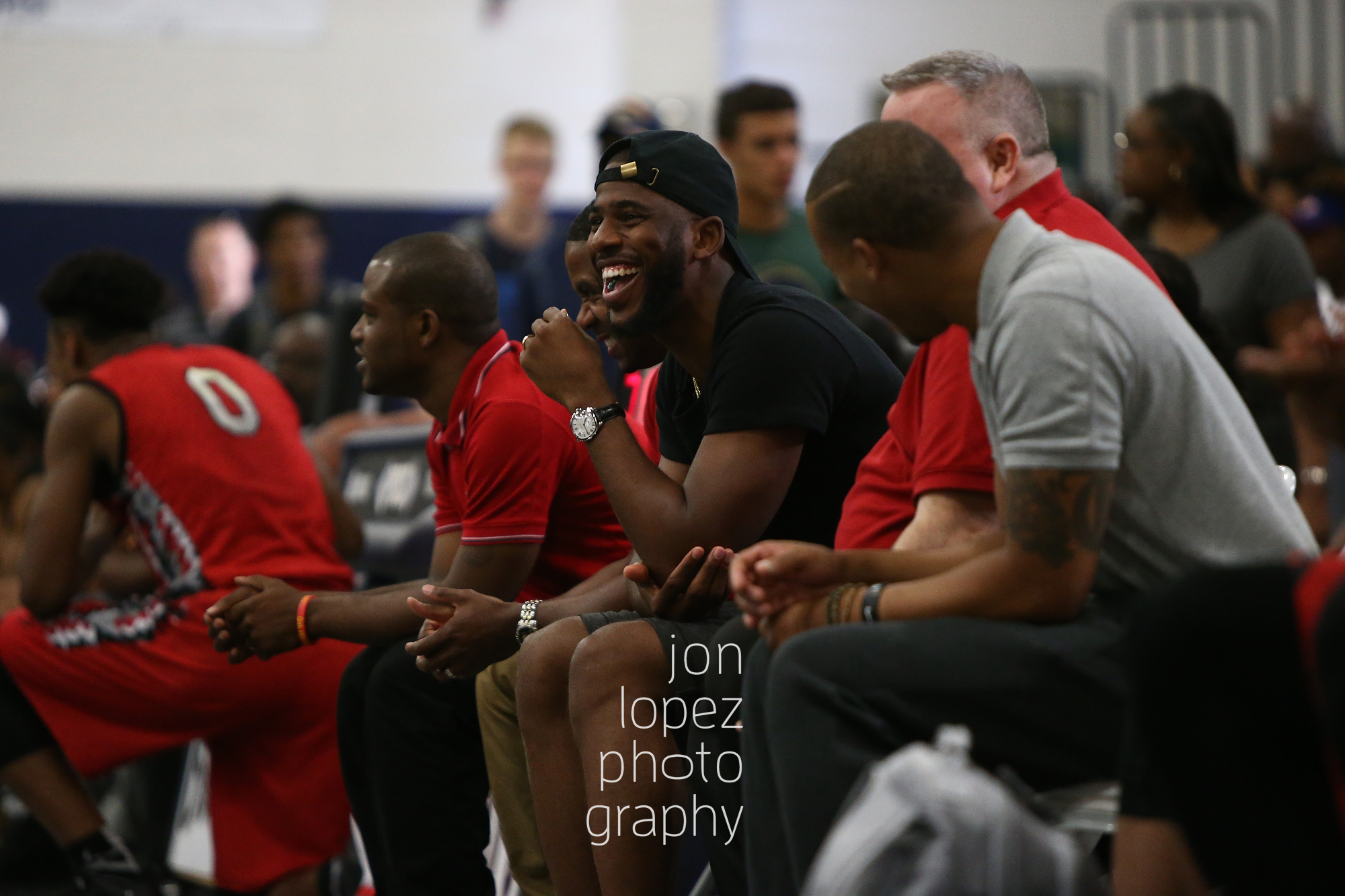 LAS VEGAS, NV. JULY 20, 2016. The Eight. Chris Paul smiles. (Mandatory photo credit: Jon Lopez/Nike).