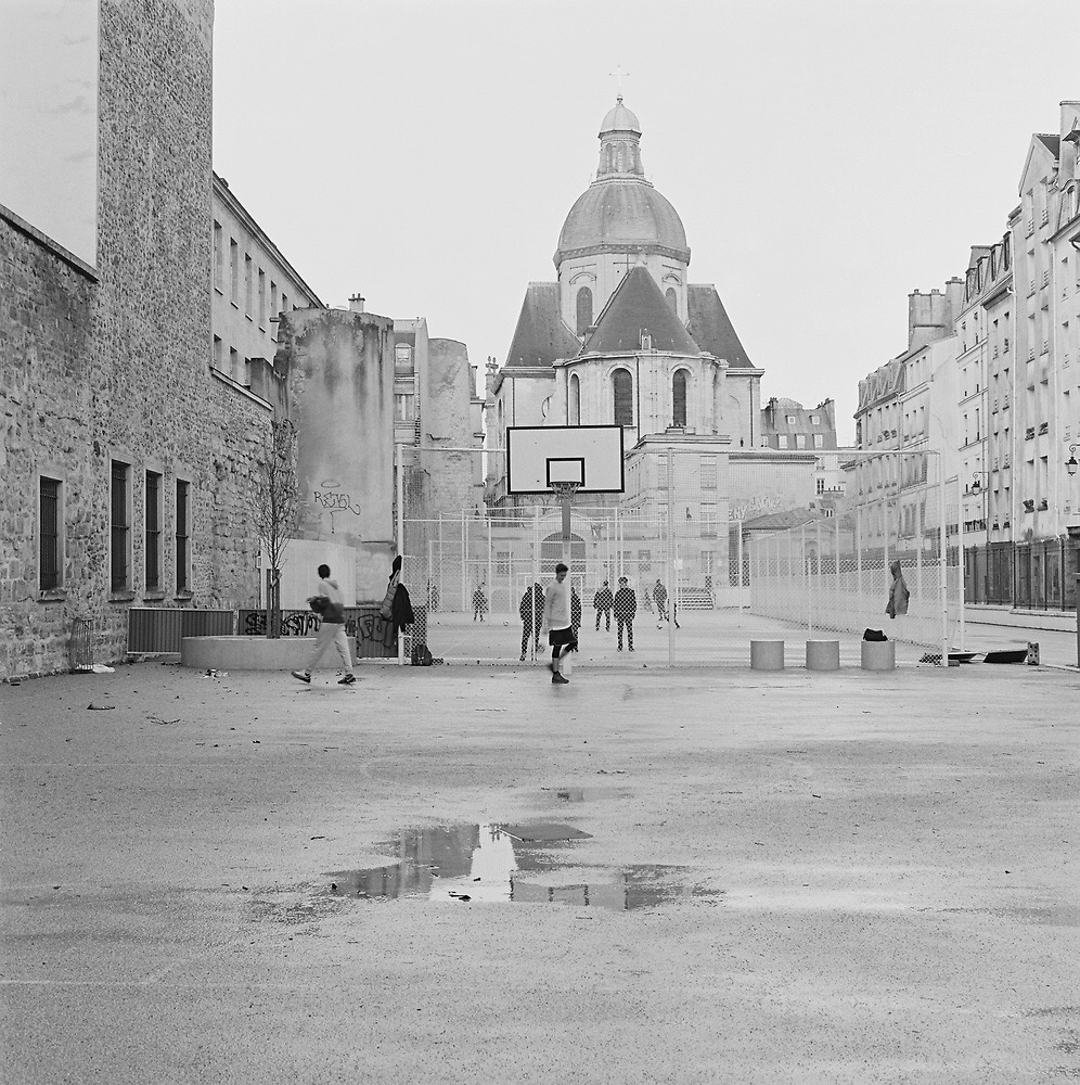 Basketball court in Paris, France that was shot on my Hasselblad 501CM using Kodak Tri-X 400 film.&nbsp;