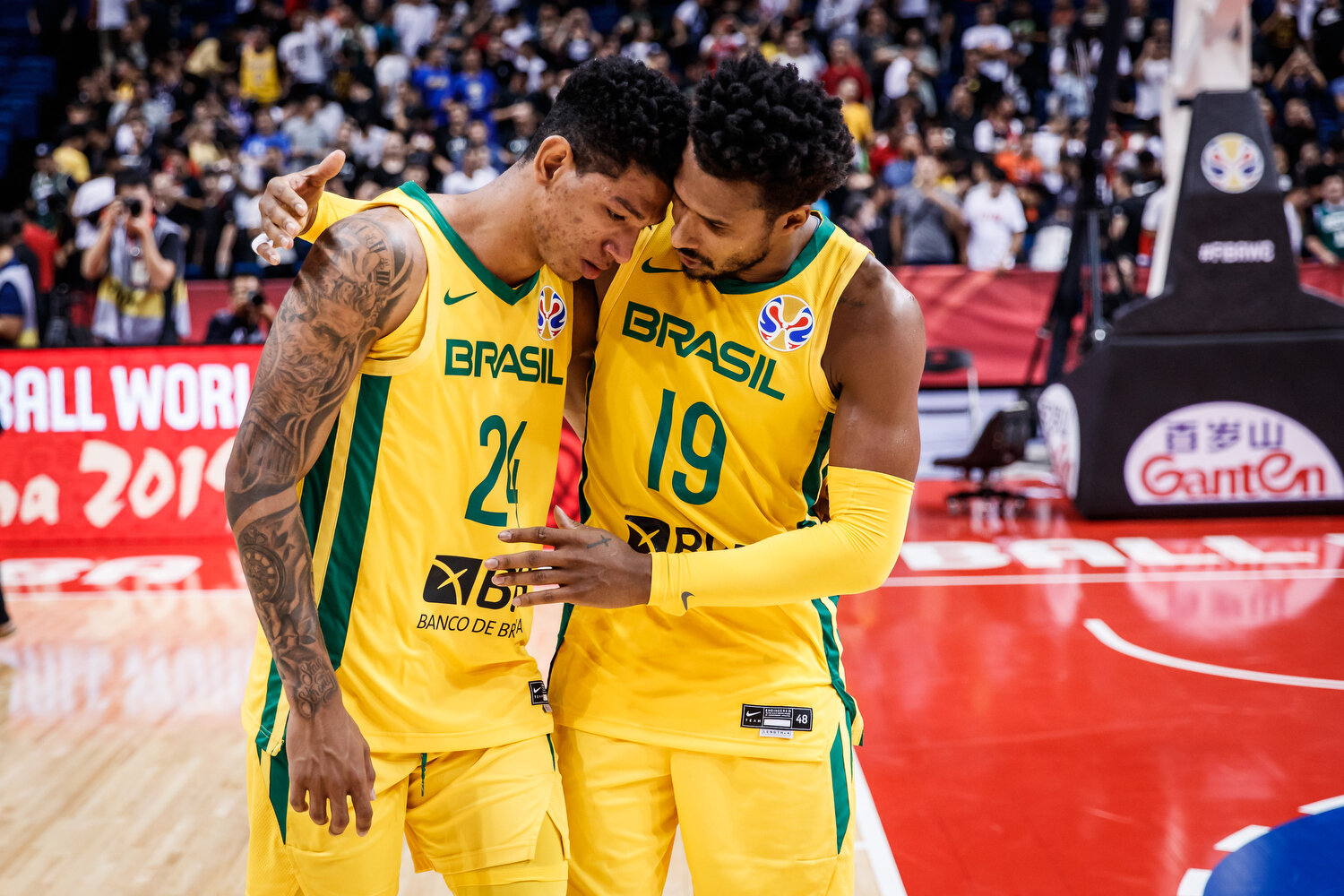  NANJING, CHINA Tuesday, September 3, 2019 - Brazil vs Greece during the first round of the FIBA Basketball World Cup in Nanjing, Jiangsu China. NOTE TO USER: Mandatory Copyright Notice: Photo by Jon Lopez / IG: @jonlopez13 