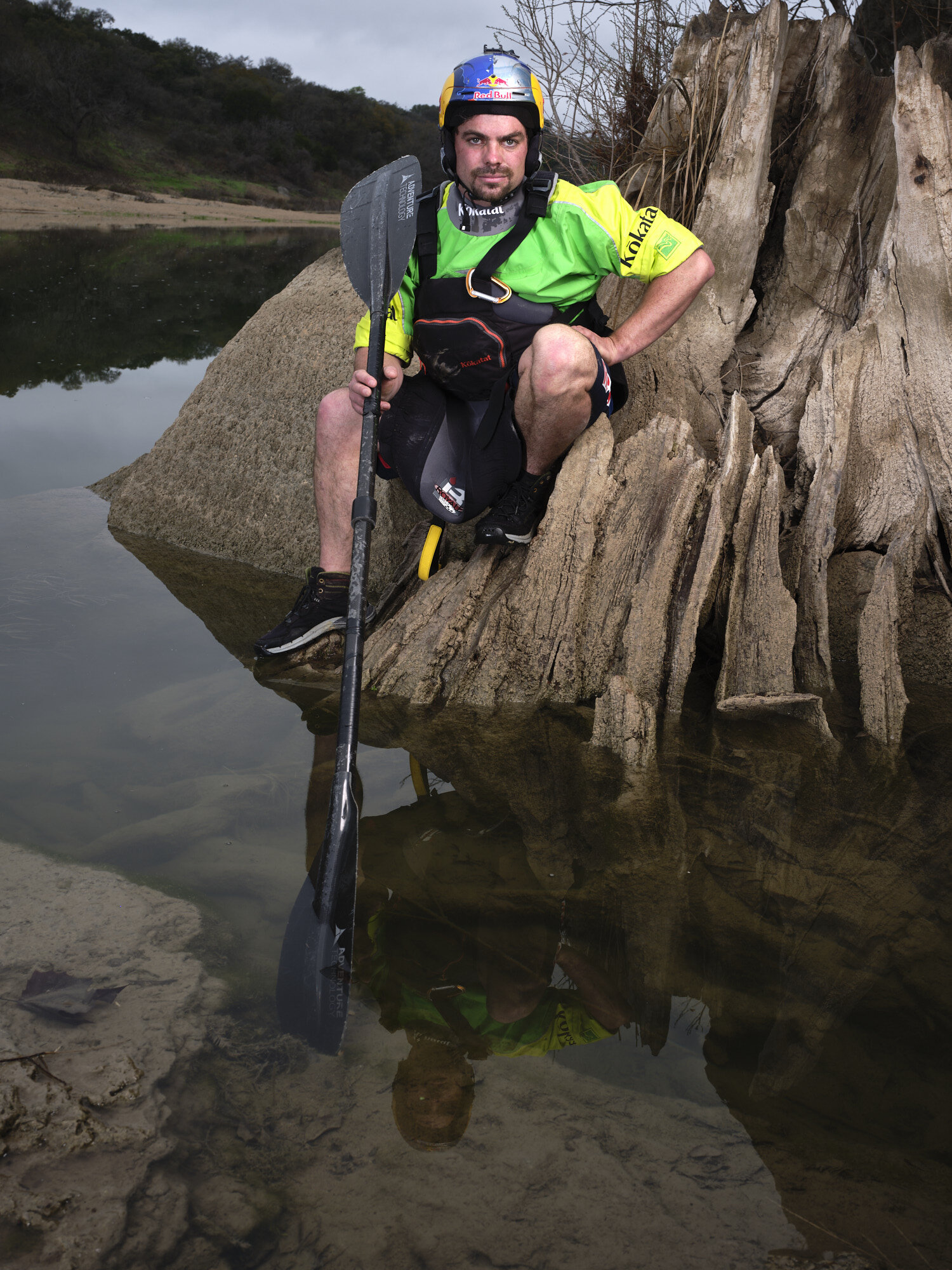  AUSTIN, TX January 25, 2020 - Red Bull Academy kayaking and climbing shoot.NOTE TO USER: Mandatory Copyright Notice: Photo by Jon Lopez  