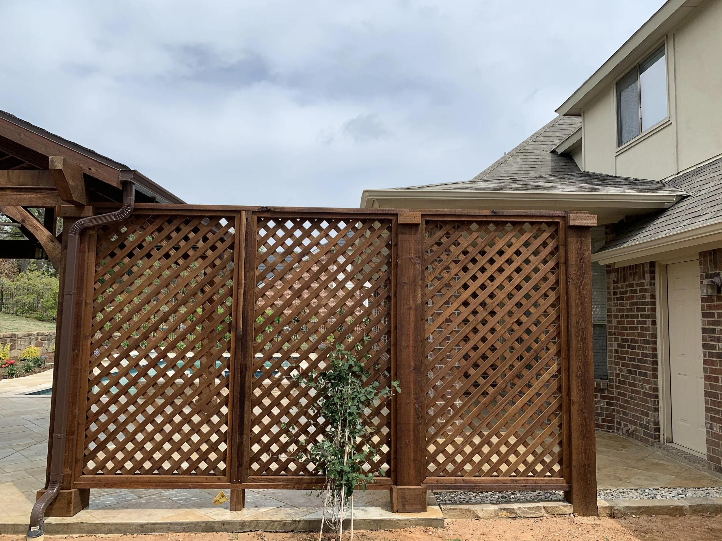 Flower Mound Custom Trellis for Screening