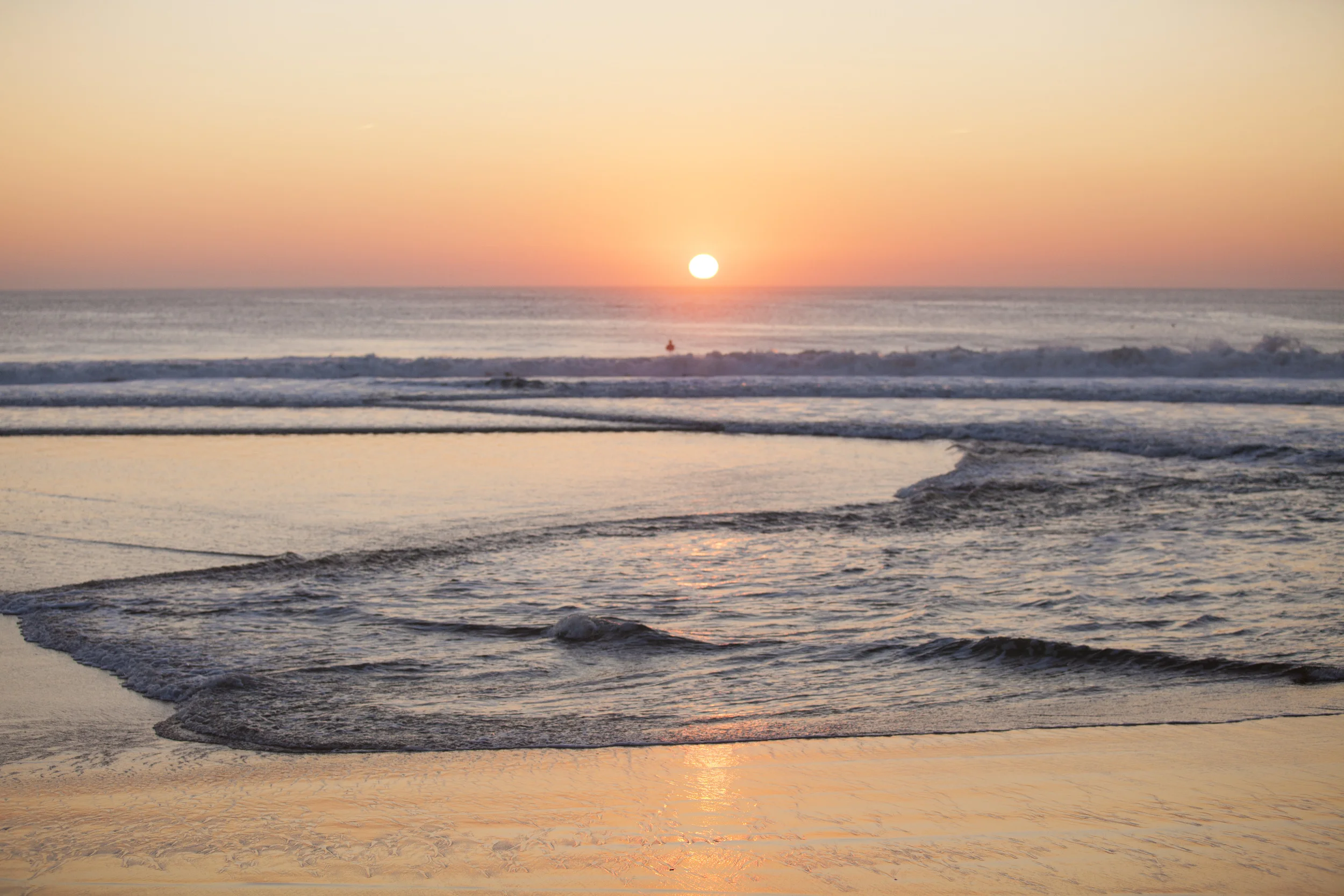 Sunset.